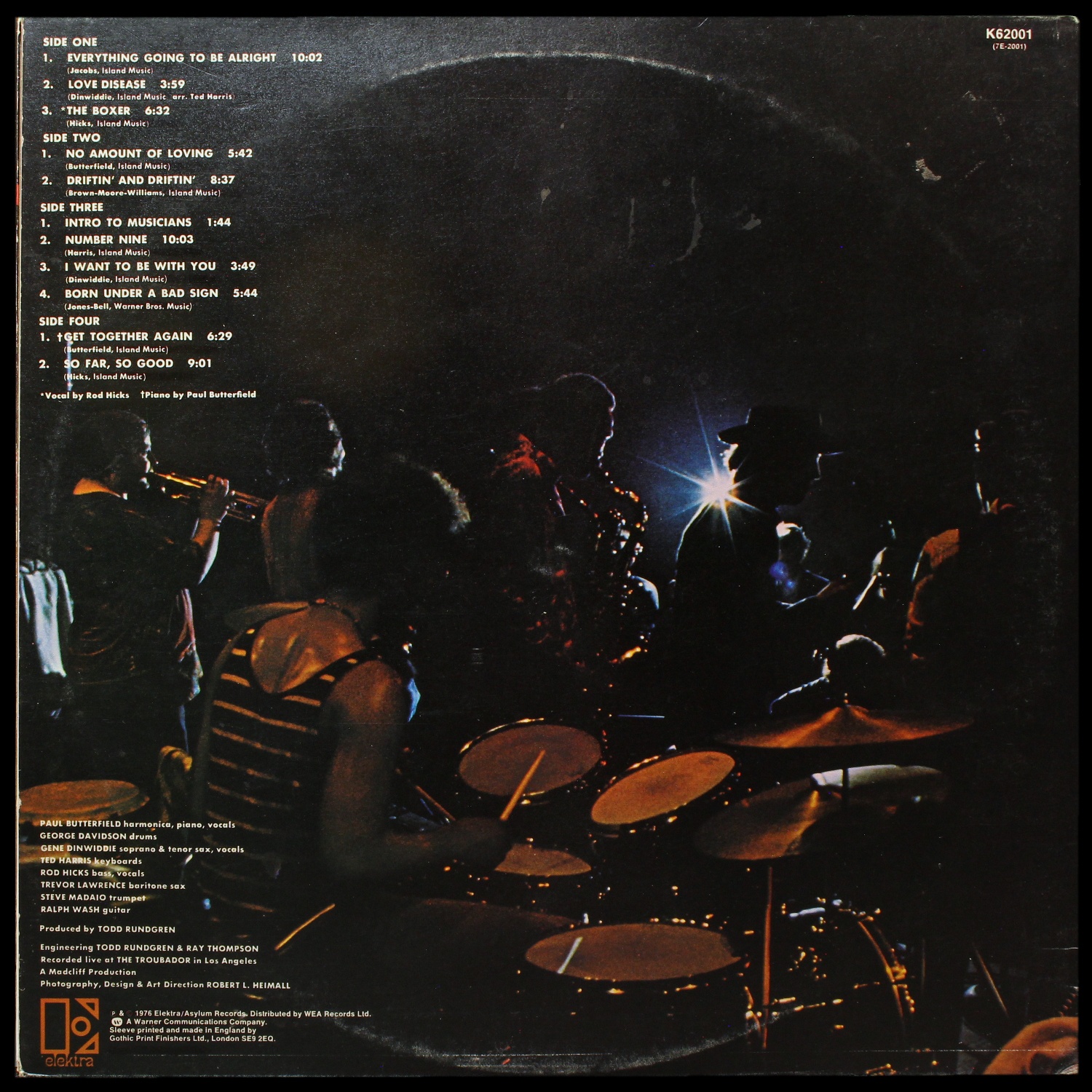 LP Butterfield Blues Band — Live (2LP) фото 2