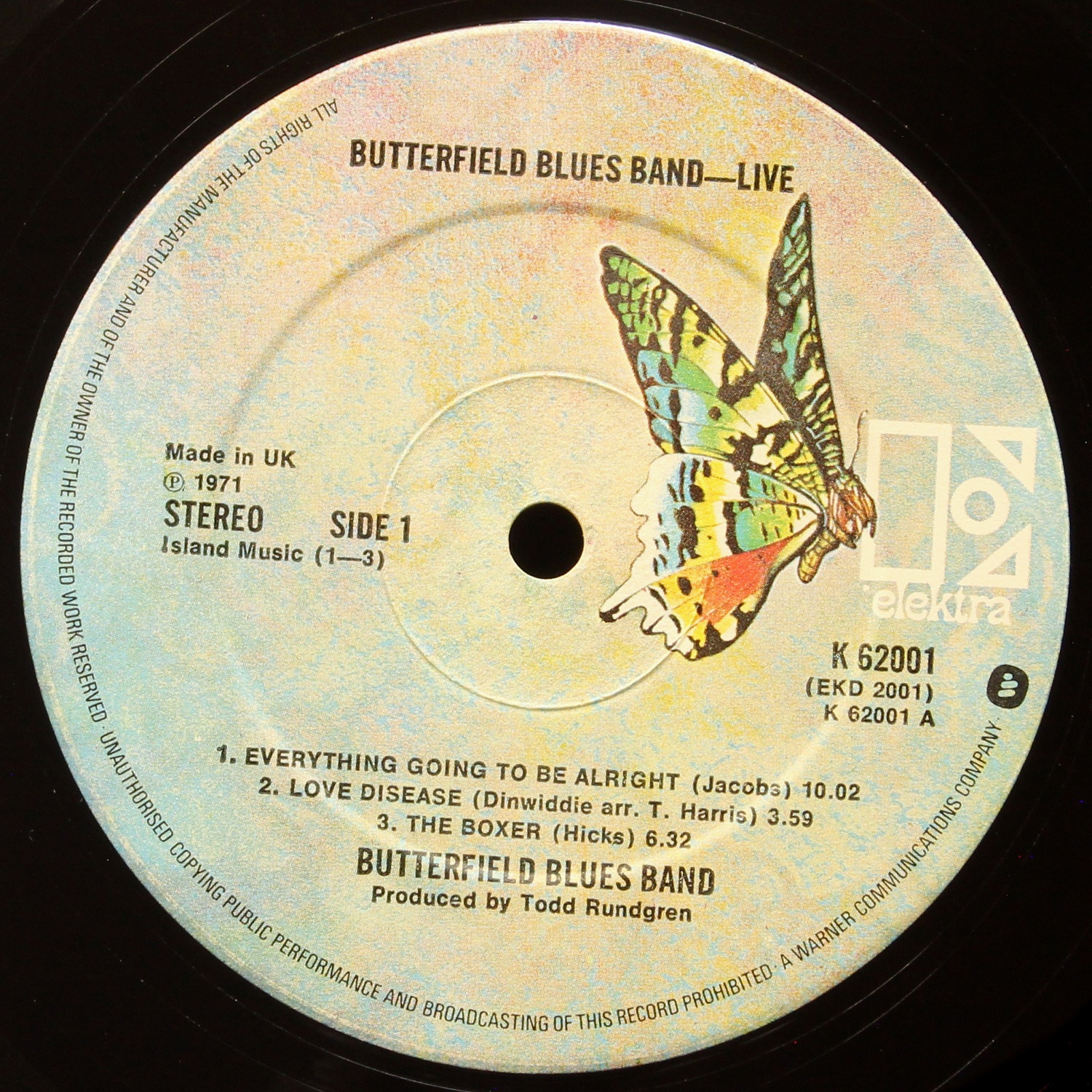 LP Butterfield Blues Band — Live (2LP) фото 3