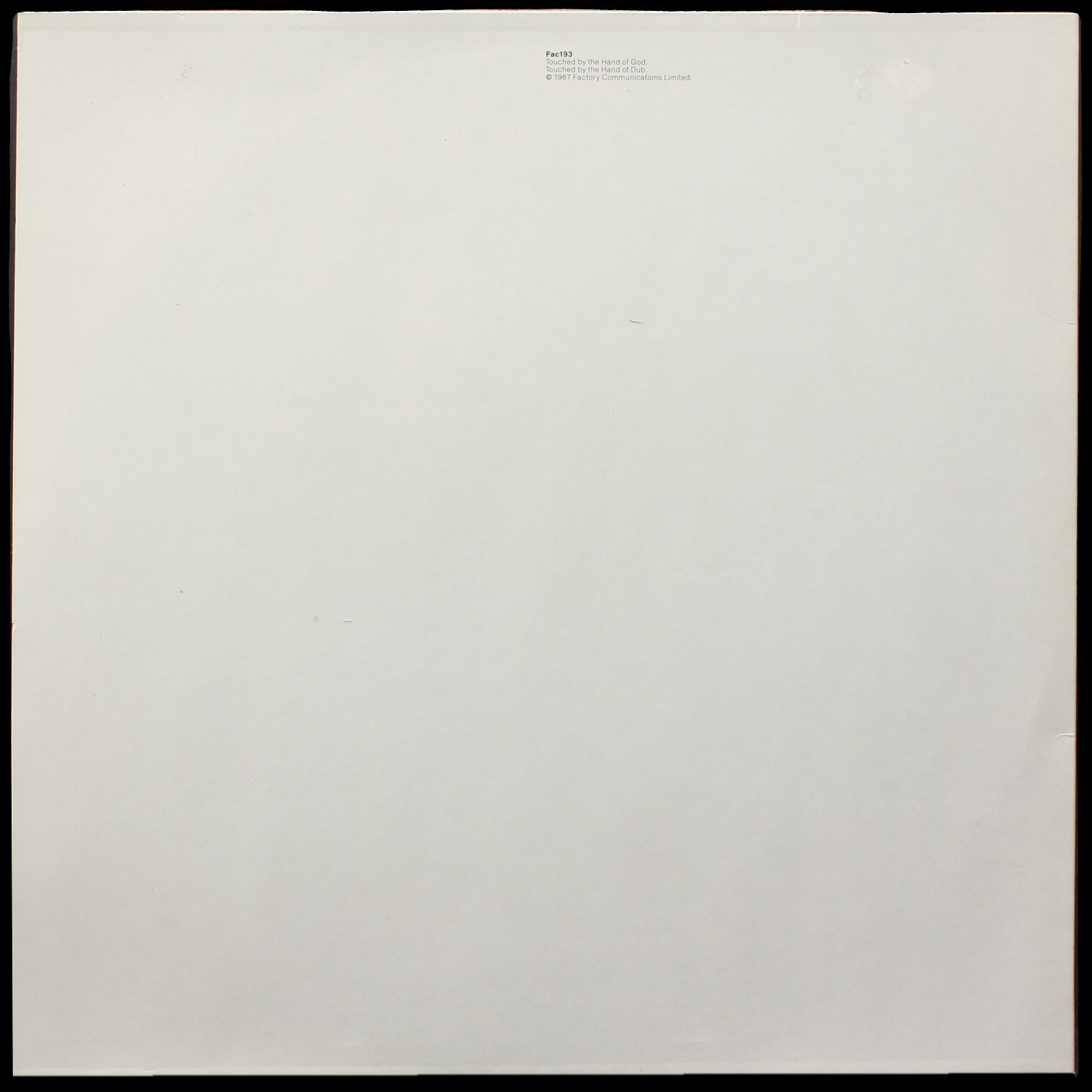 LP New Order — Touched By The Hand Of God (макси сингл) фото 2