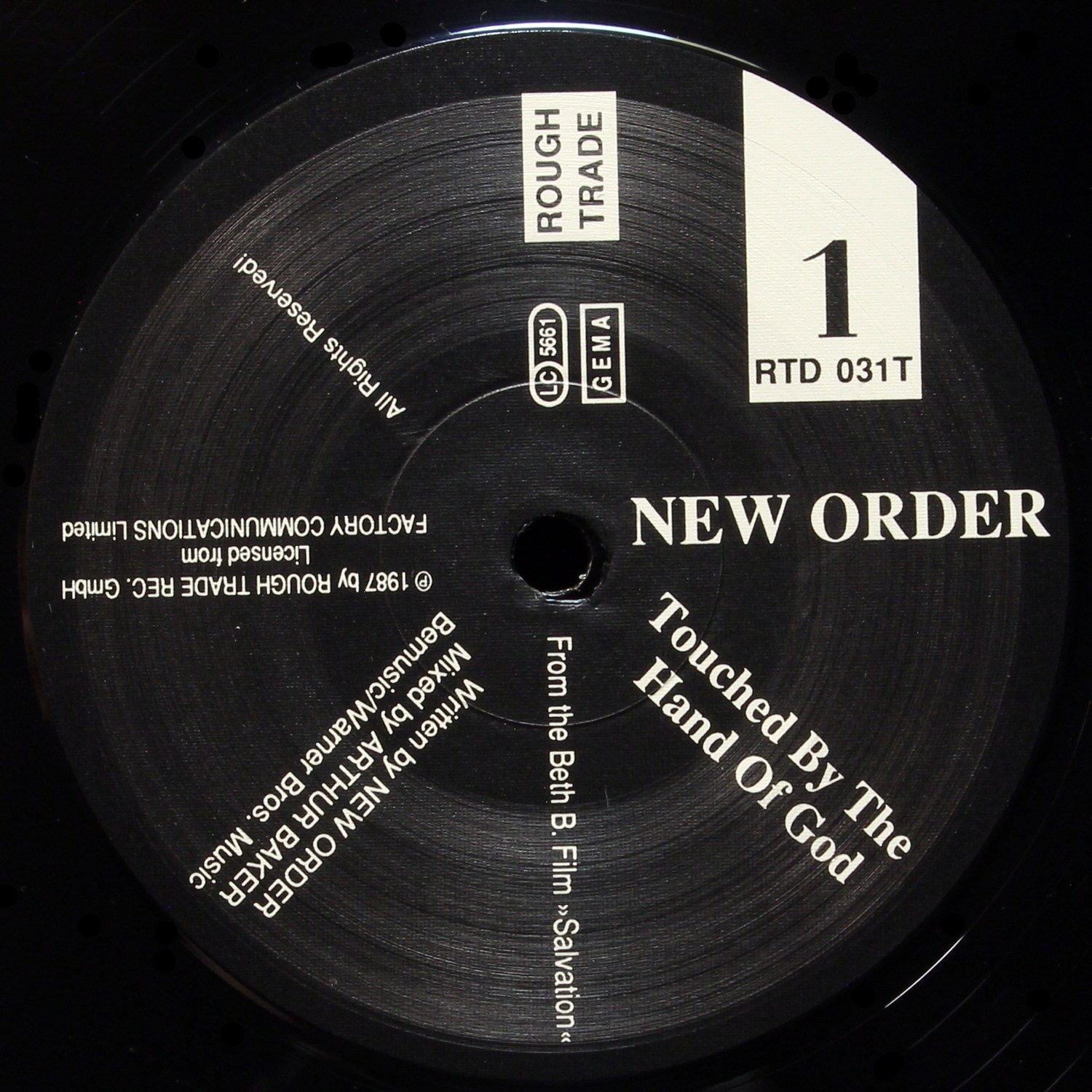 LP New Order — Touched By The Hand Of God (макси сингл) фото 3