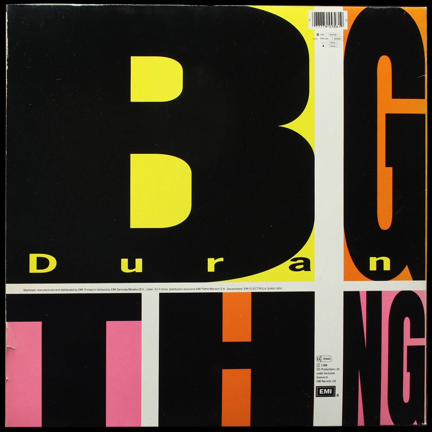 LP Duran Duran — Big Thing фото 2
