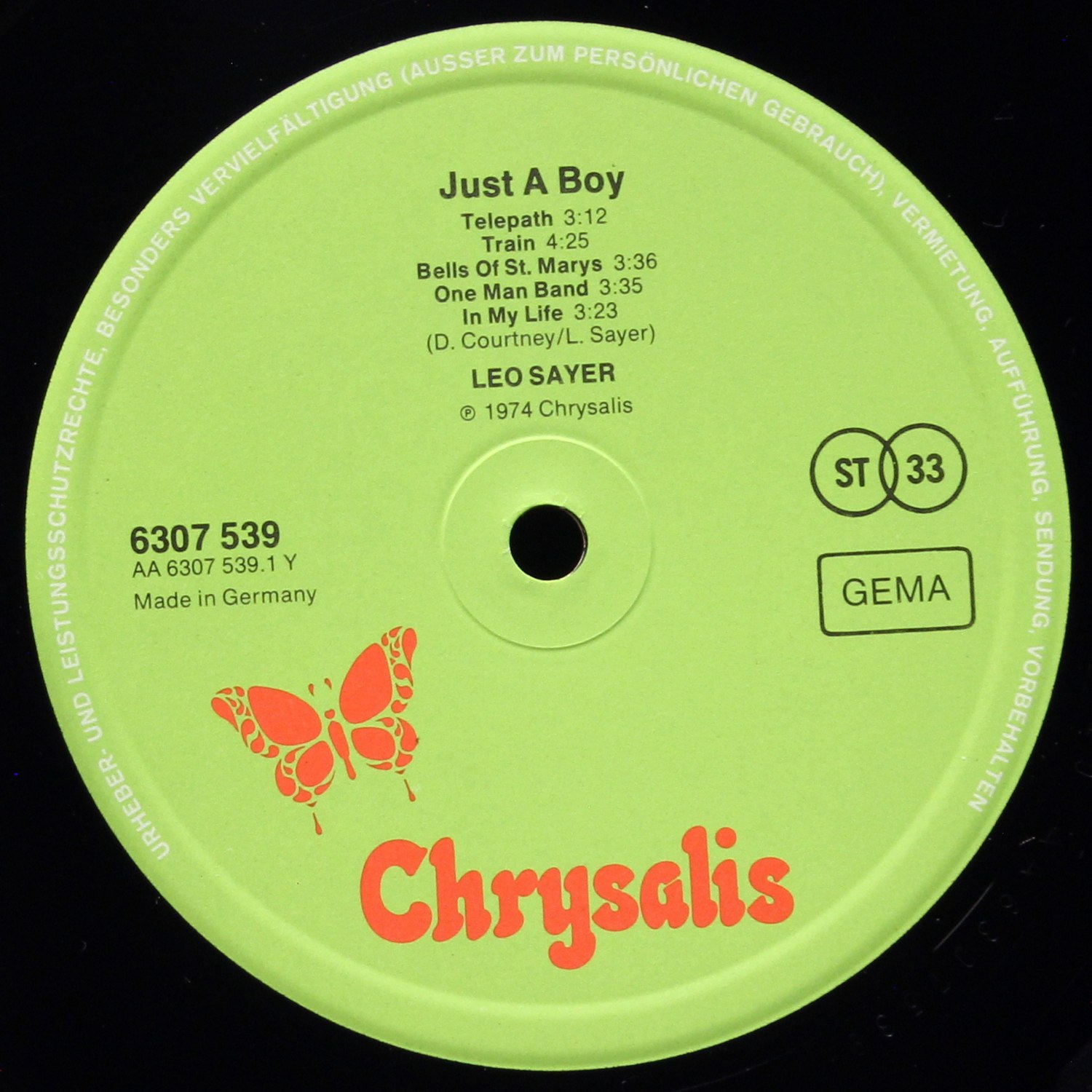 LP Leo Sayer — Just A Boy (+ буклет) фото 3