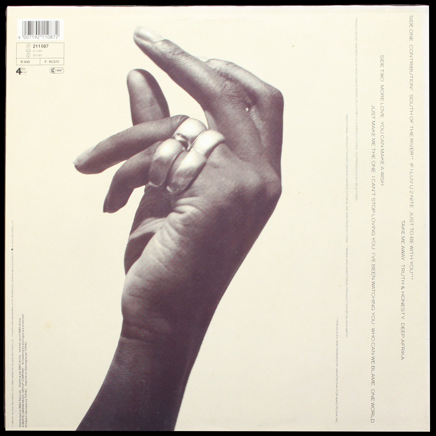 LP Mica Paris — Contribution фото 2