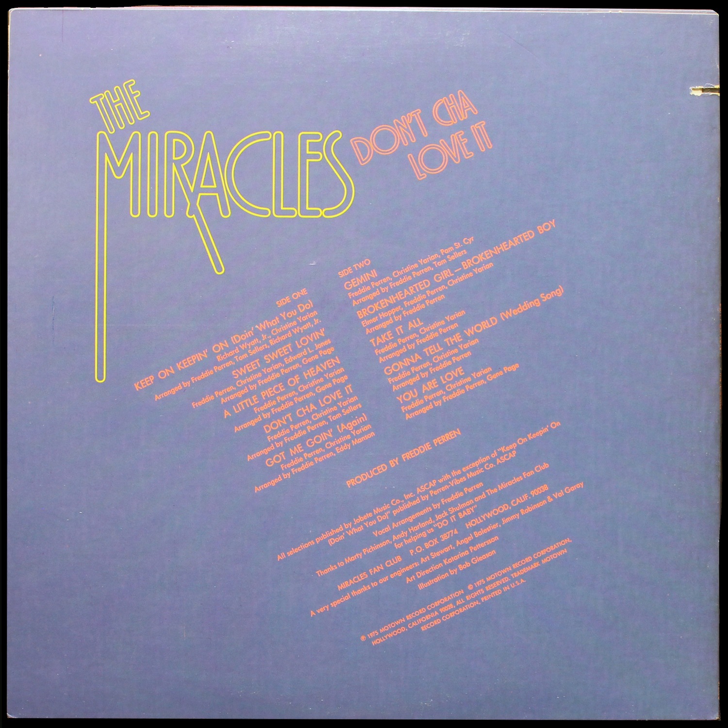 LP Miracles — Don't Cha Love It фото 2