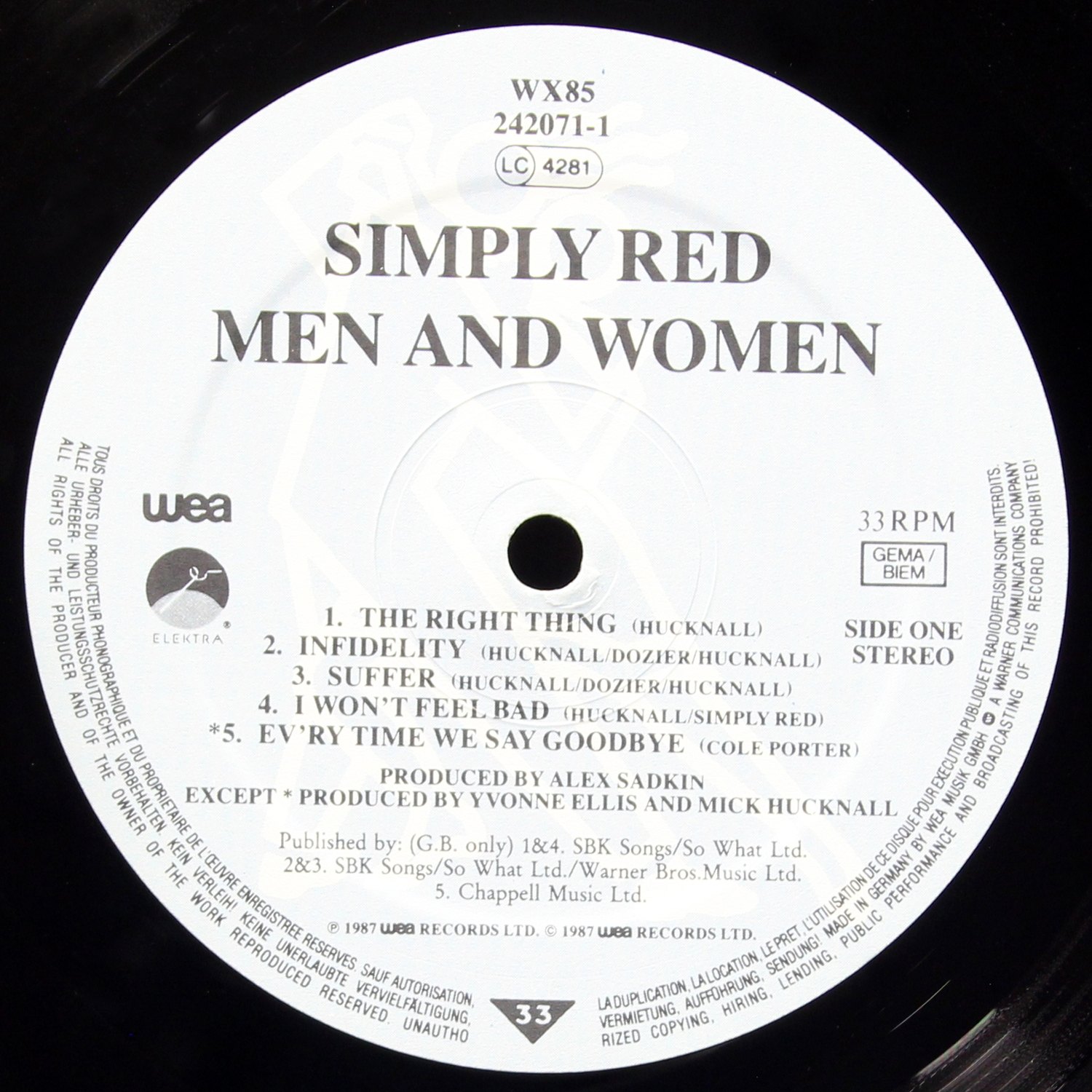 LP Simply Red — Men And Women фото 3