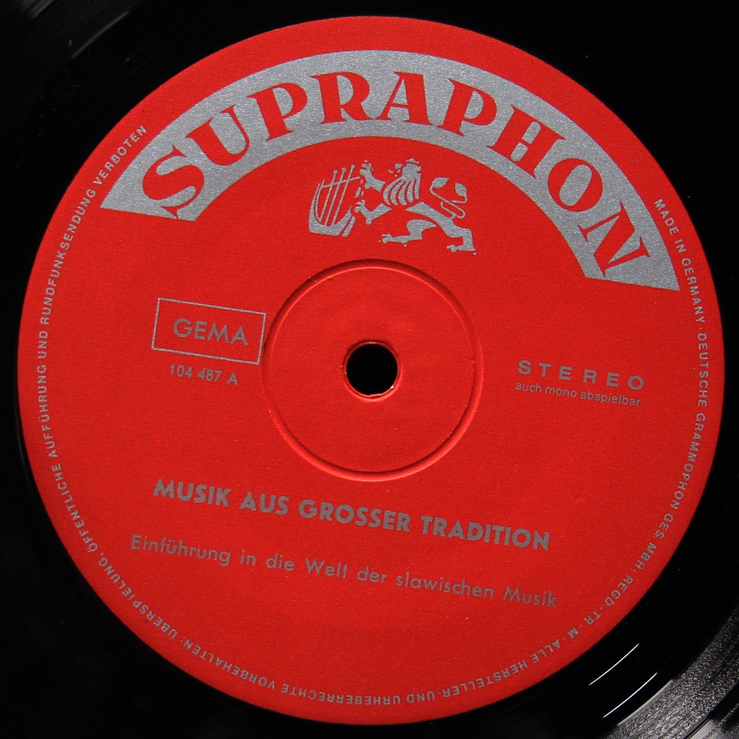 LP Karel Ancerl — Musik Aus Grosser Tradition. Eine Einfuhrung In Die Welt Der Slawischen Musik фото 2