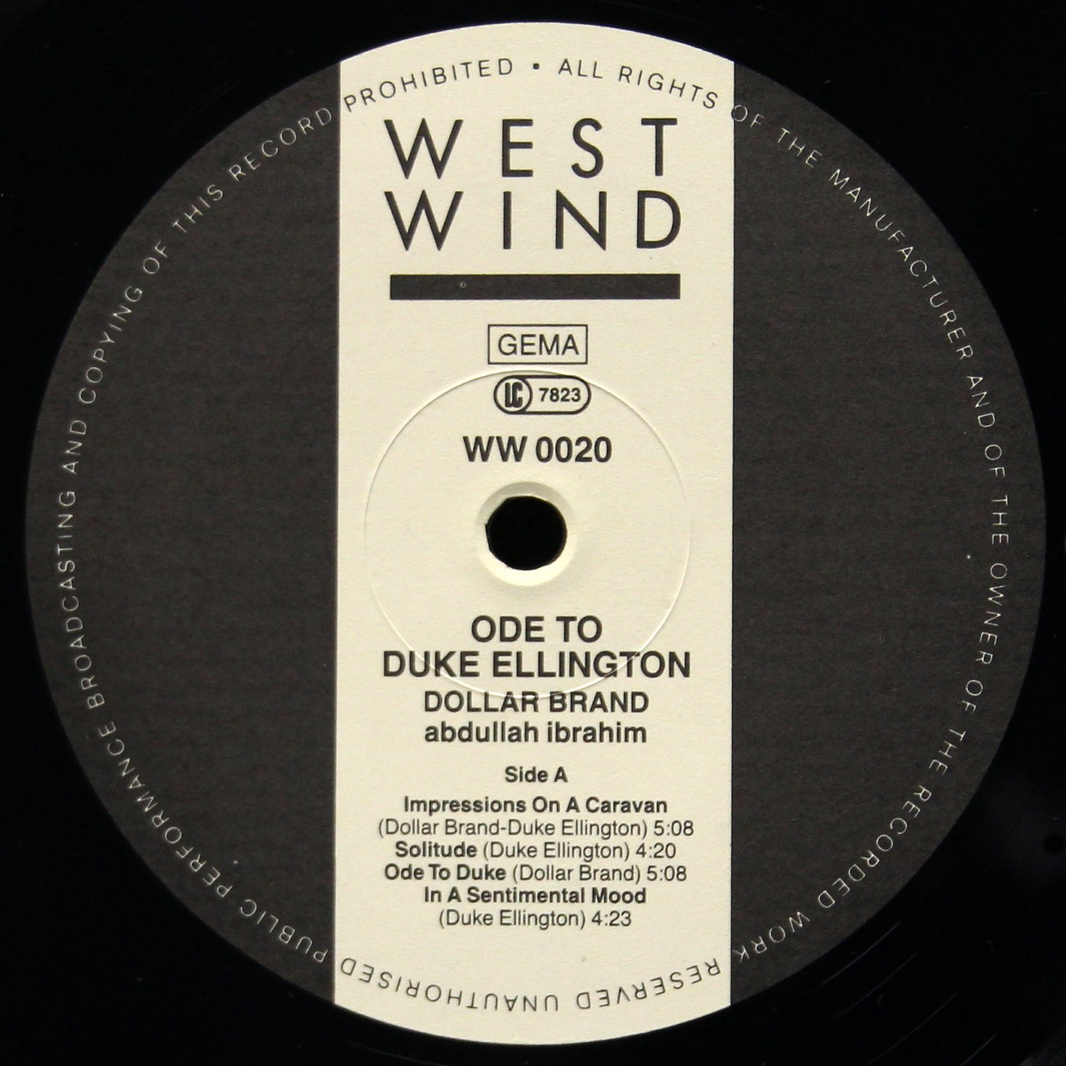 LP Dollar Brand — Ode To Duke Ellington фото 3