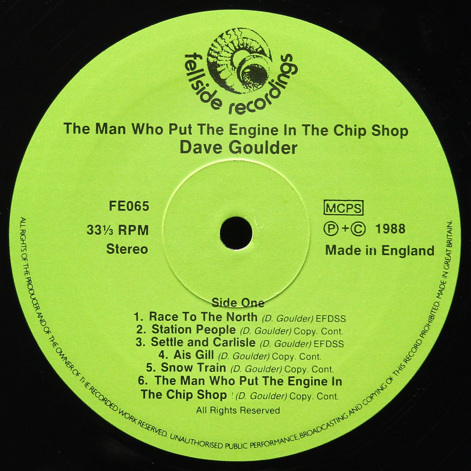 LP Dave Goulder — Man Who Put The Engine In The Chip Shop фото 3