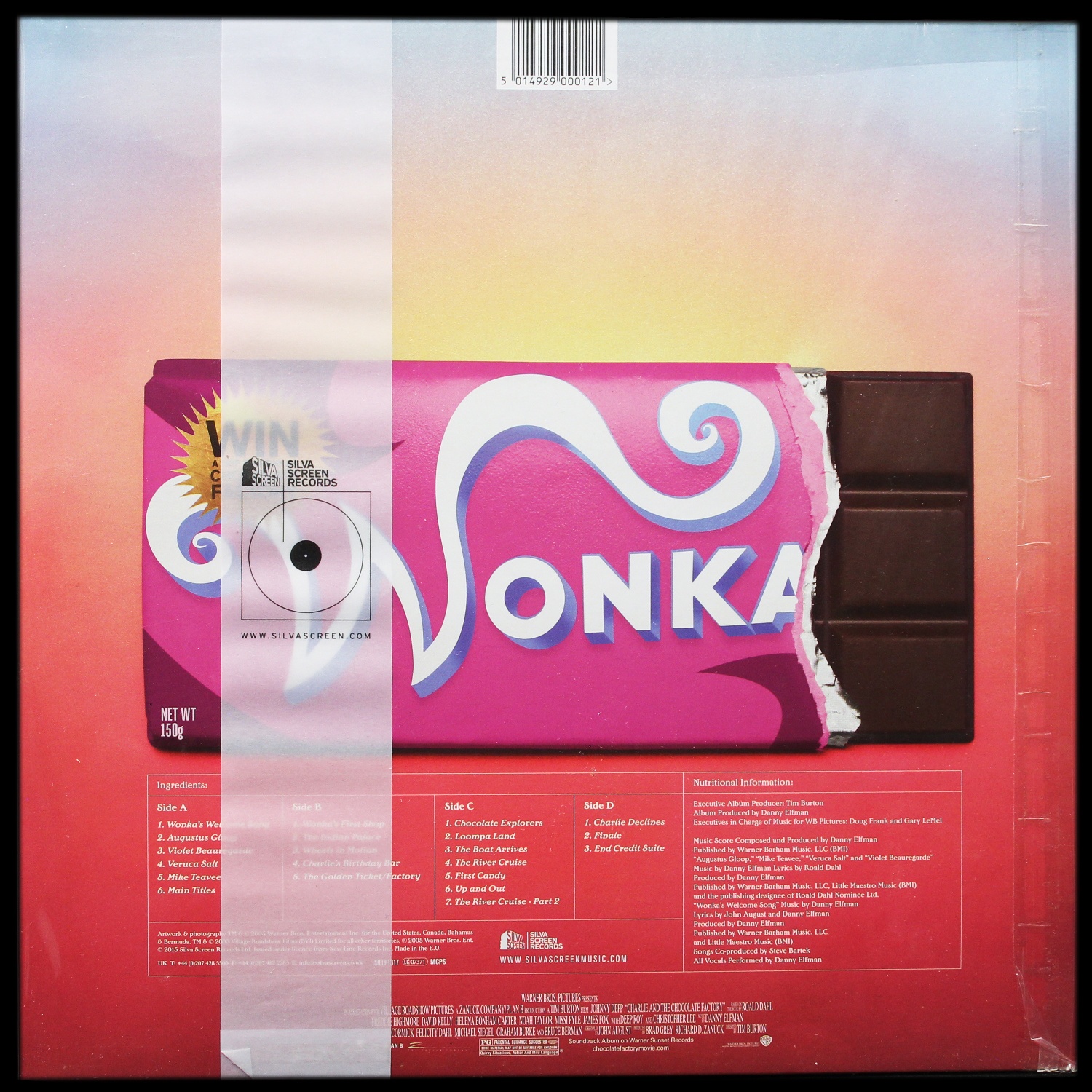 LP Danny Elfman — Charlie And The Chocolate Factory (2LP,  цветной винил) фото 2