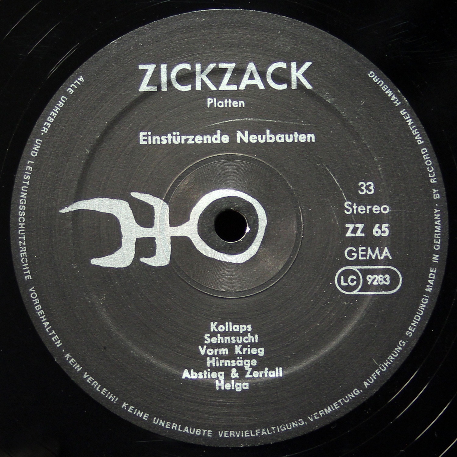 LP Einsturzende Neubauten — Kollaps фото 4