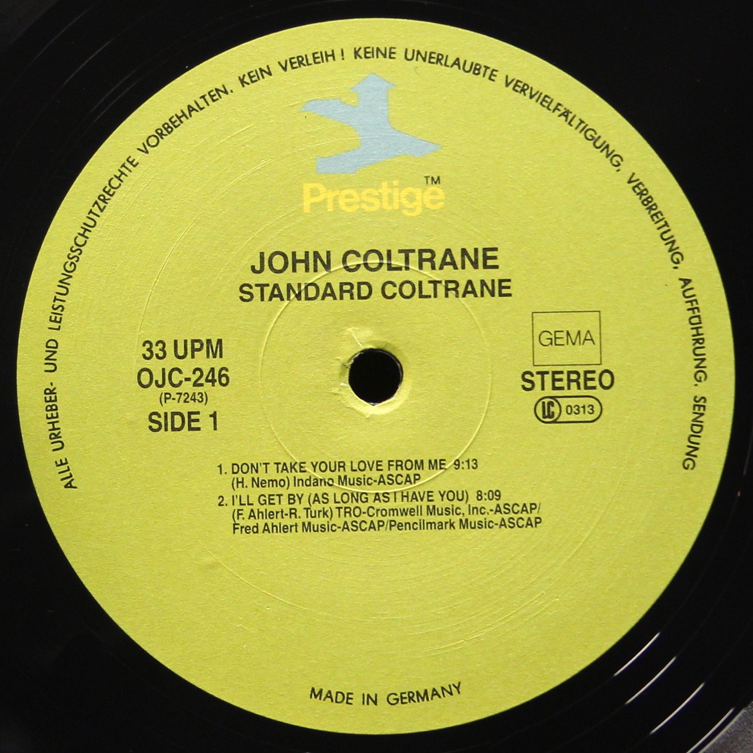 LP John Coltrane — Standard Coltrane фото 3