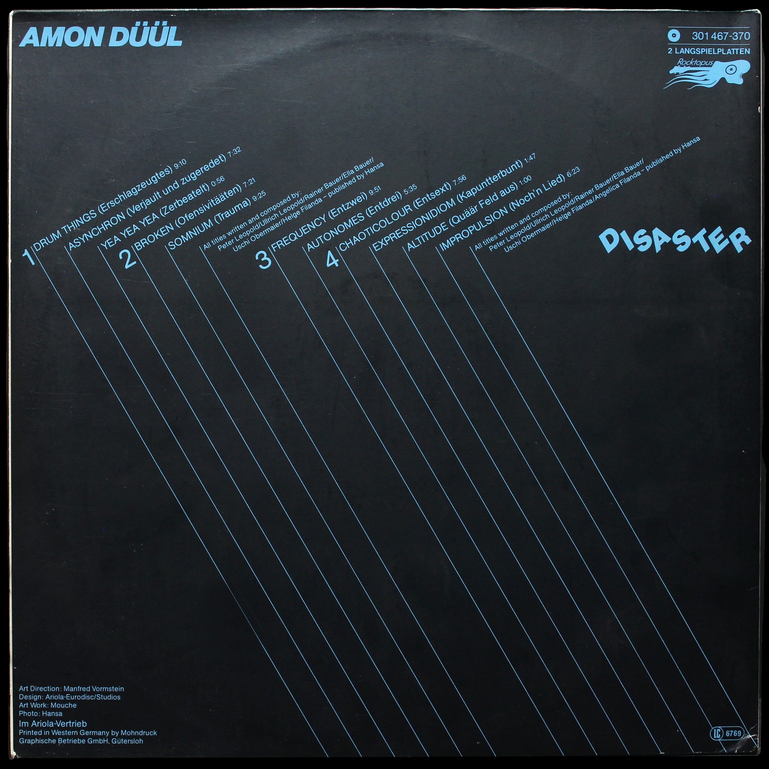 LP Amon Duul — Disaster (2LP) фото 2