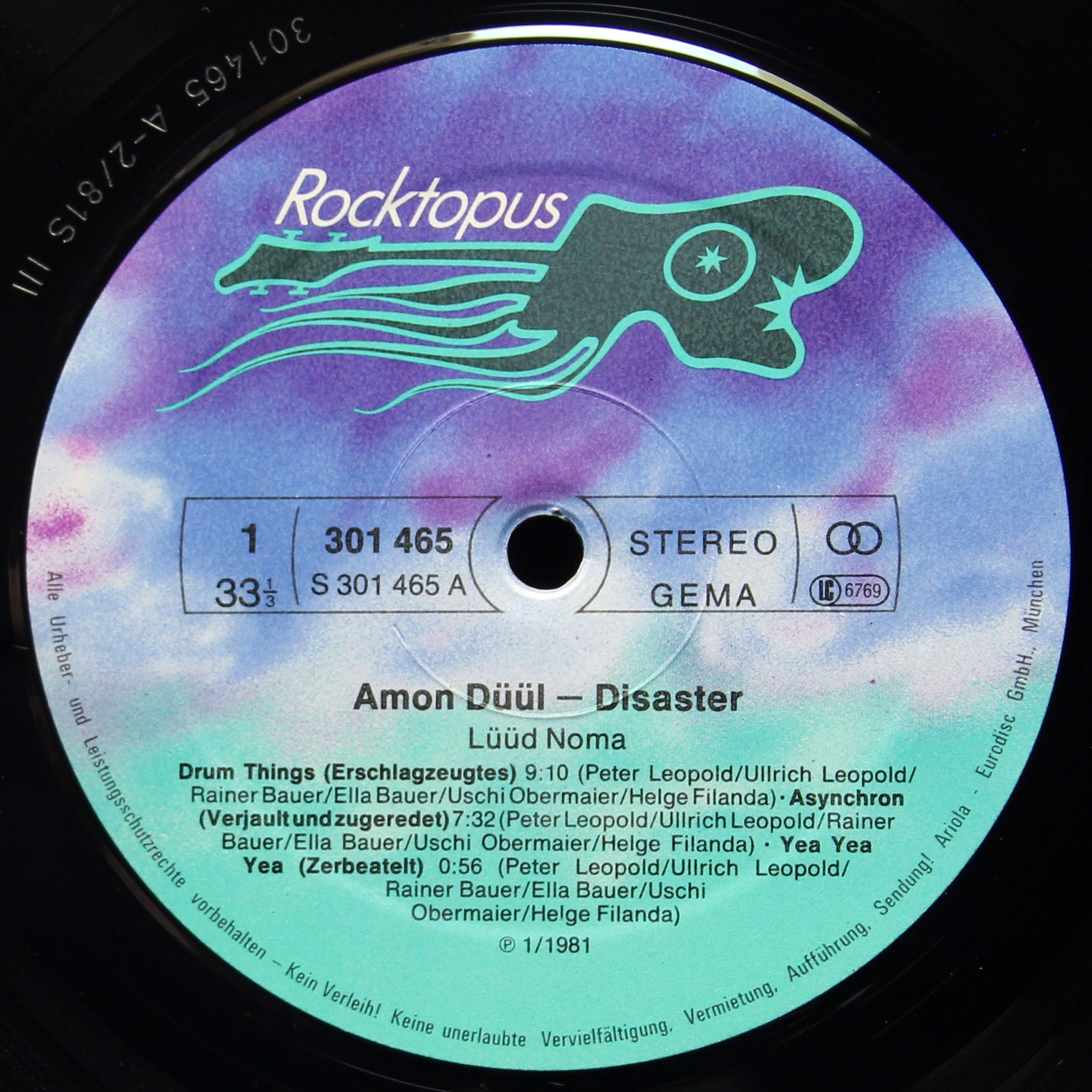LP Amon Duul — Disaster (2LP) фото 3