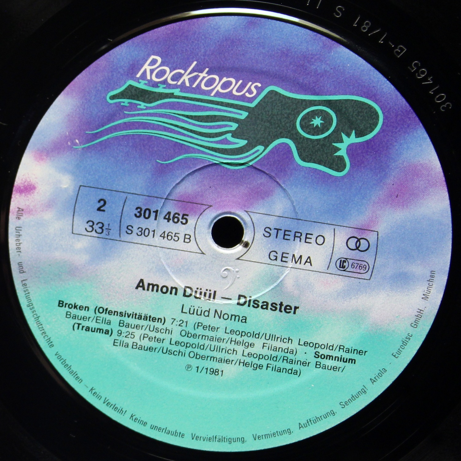 LP Amon Duul — Disaster (2LP) фото 4
