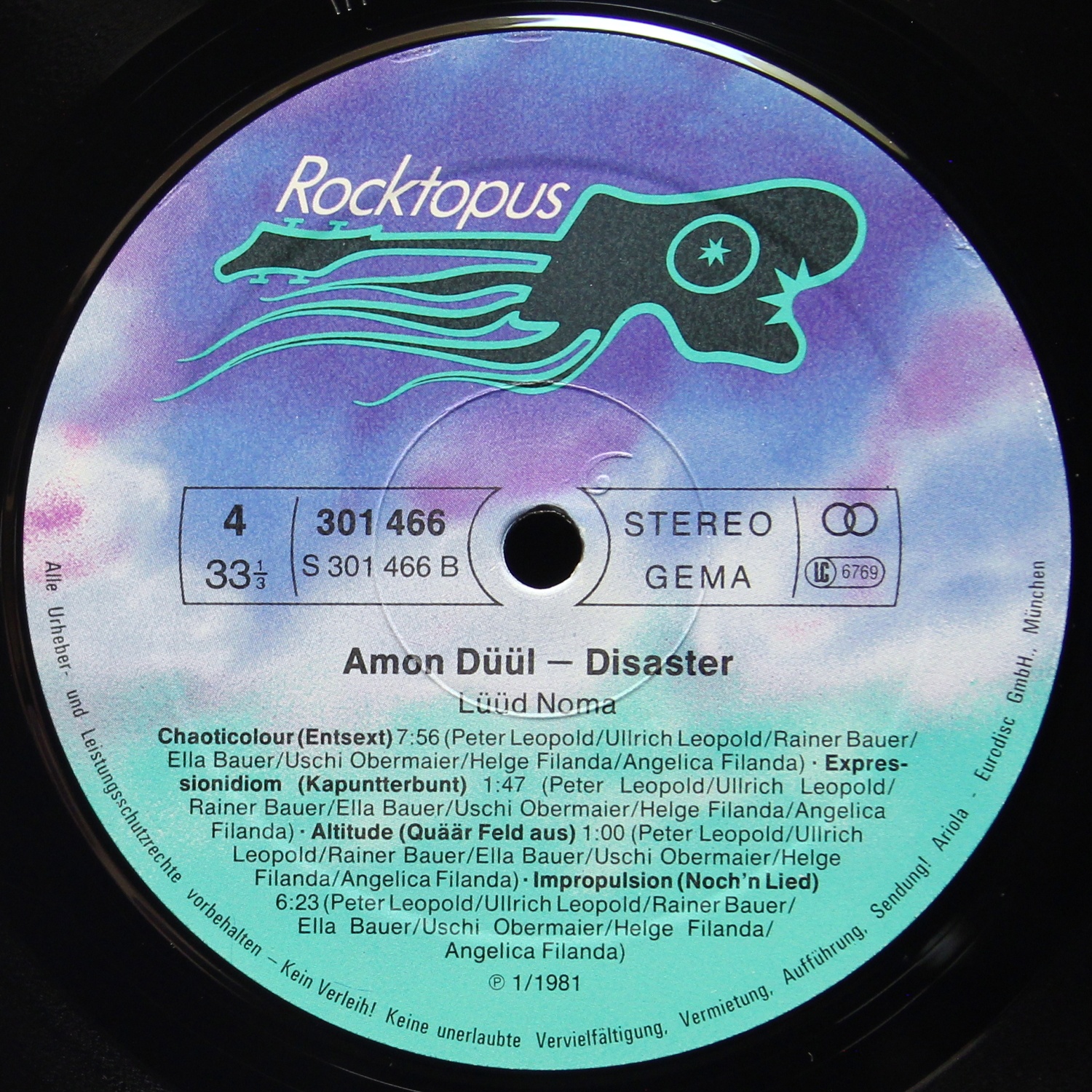 LP Amon Duul — Disaster (2LP) фото 6