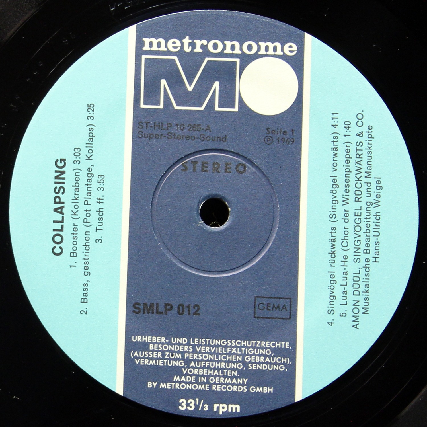 LP Amon Duul — Collapsing Singvogel Ruckwarts & Co. фото 5