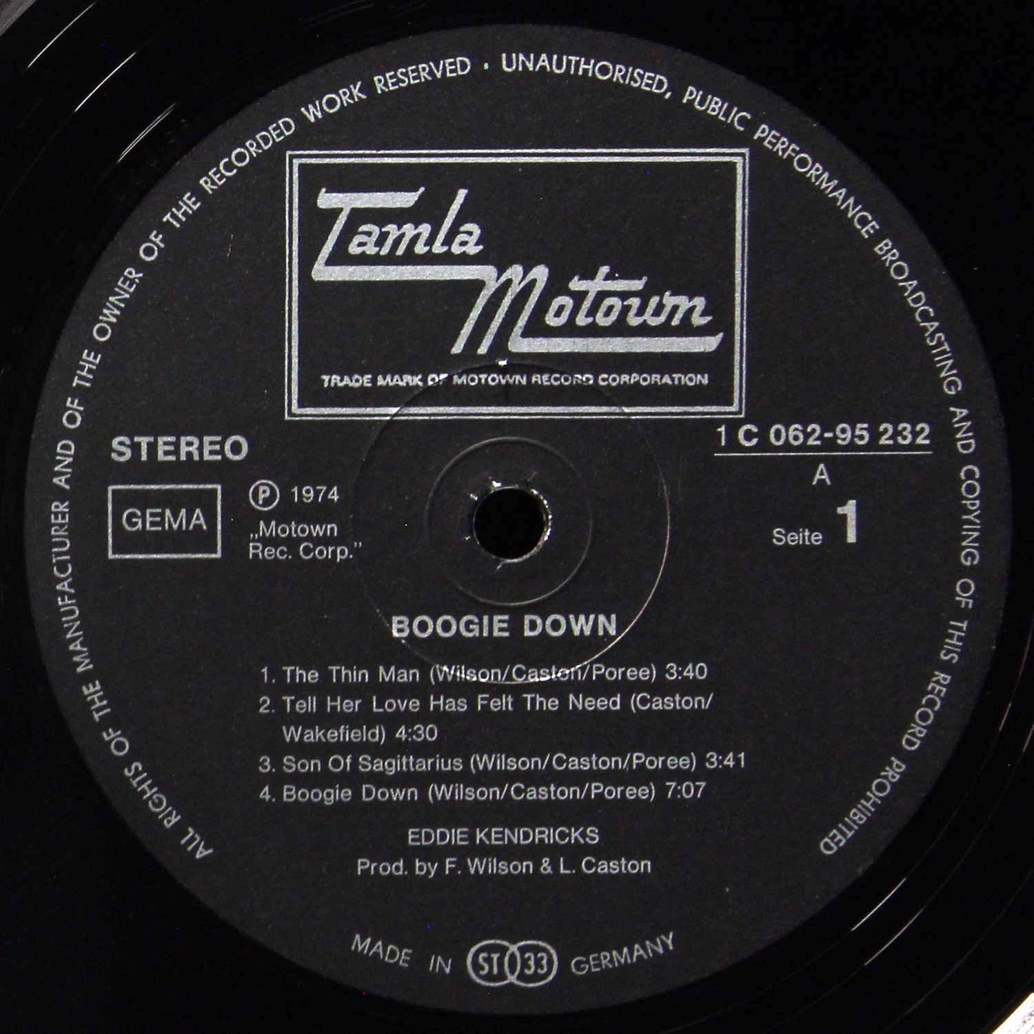 LP Eddie Kendricks — Boogie Down фото 3
