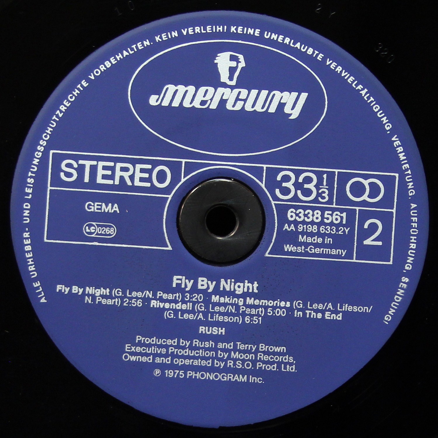 LP Rush — Fly By Night фото 4