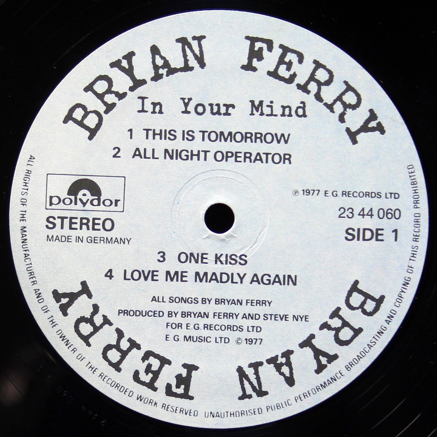 LP Bryan Ferry — In Your Mind фото 2
