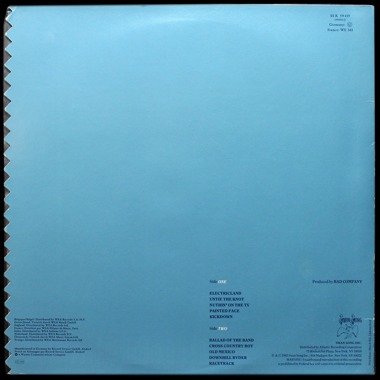 LP Bad Company — Rough Diamonds фото 2