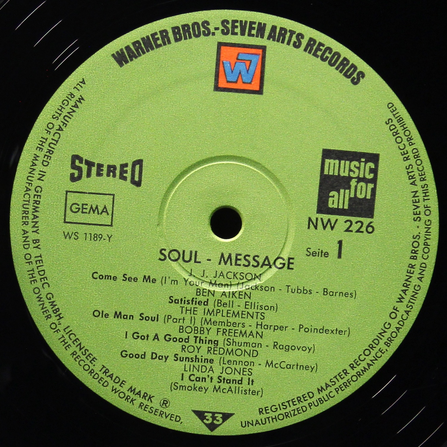 LP V/A — Soul - Message фото 2