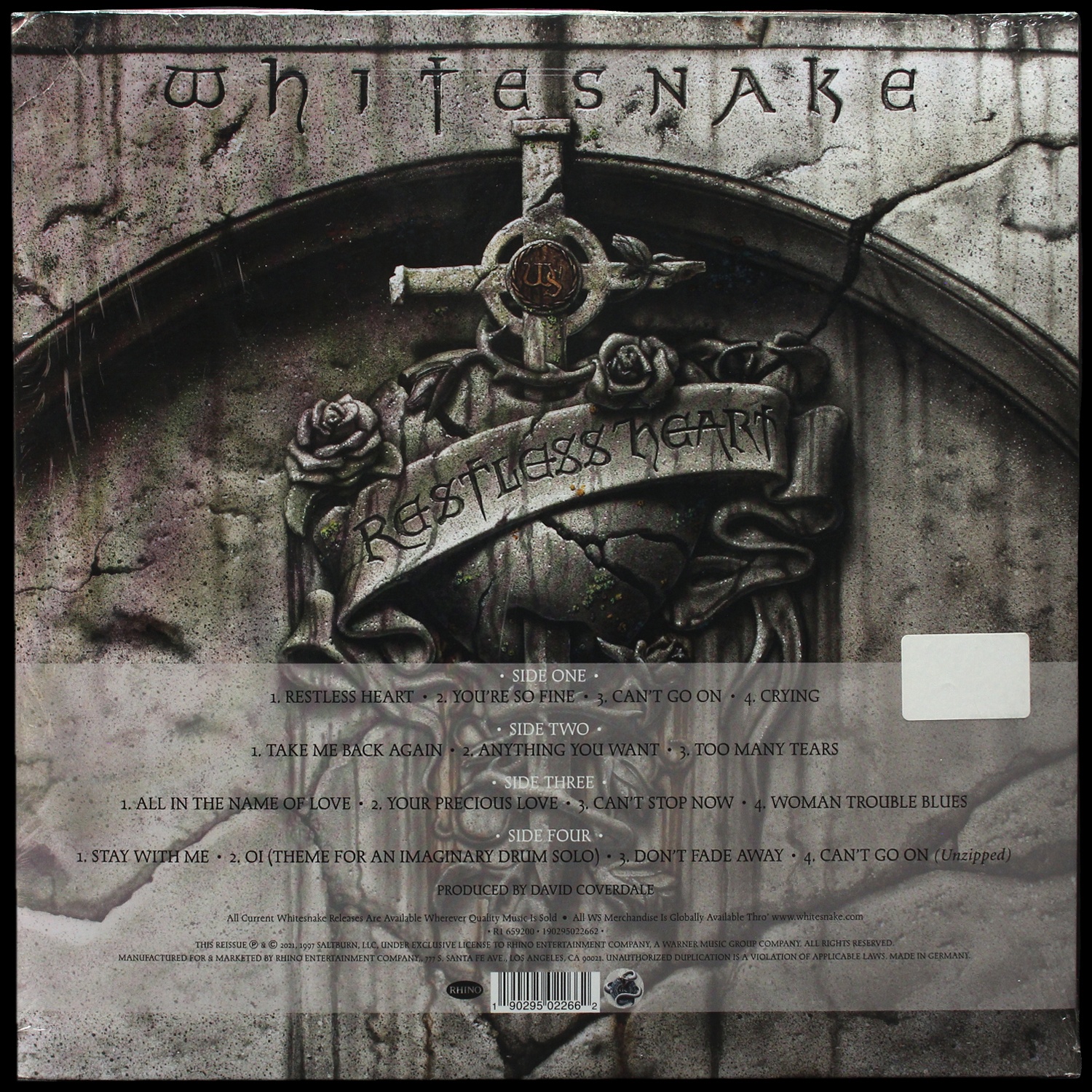LP Whitesnake — Restless Heart (2LP, цветной винил) фото 2
