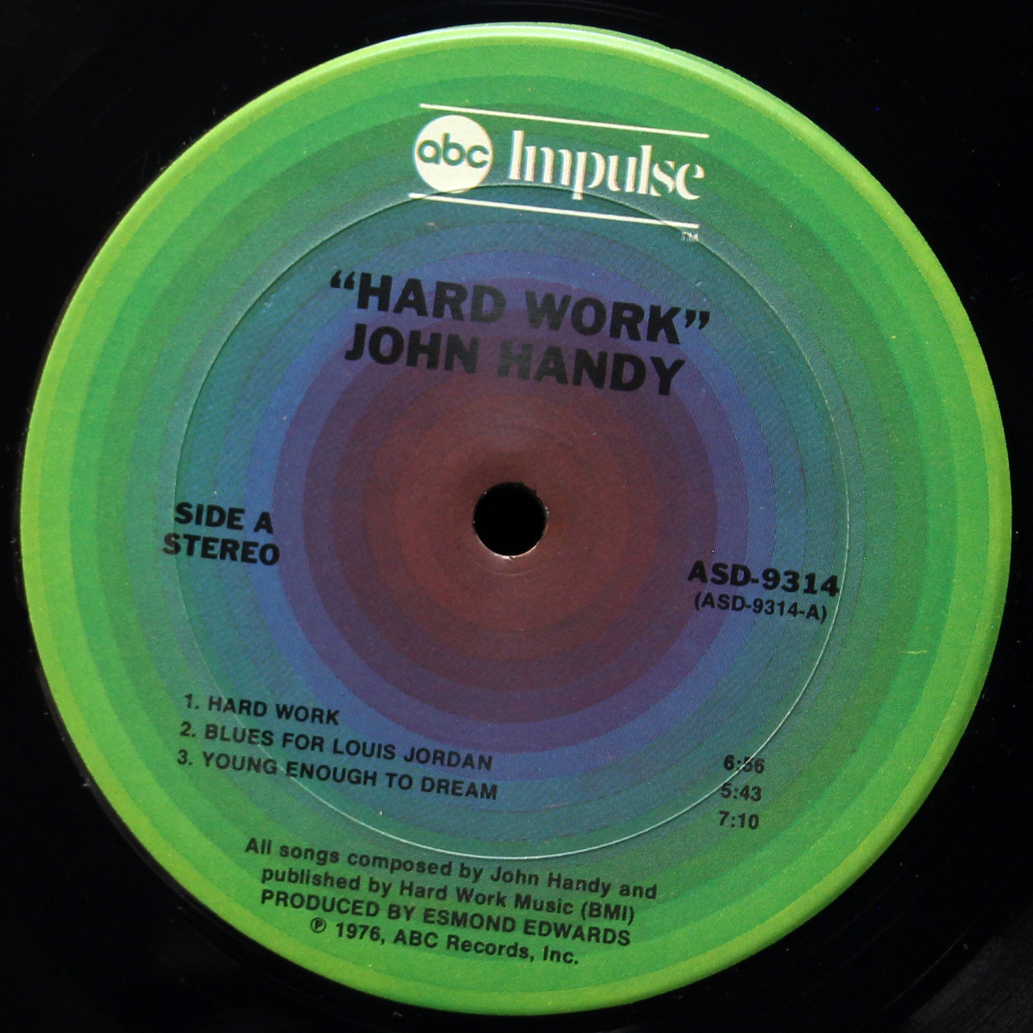 LP John Handy — Hard Work фото 2