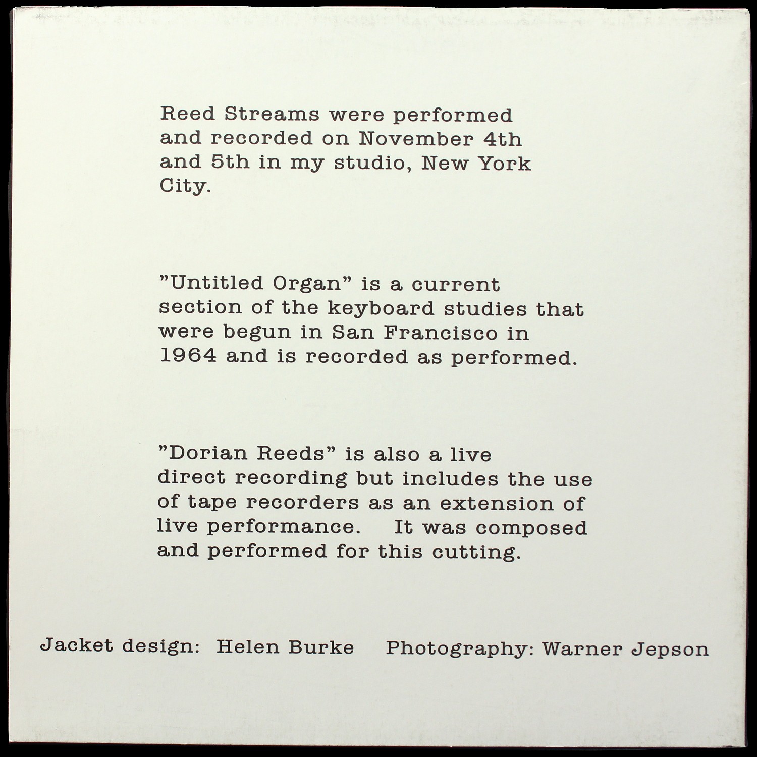 LP Terry Riley — Reed Streams фото 2
