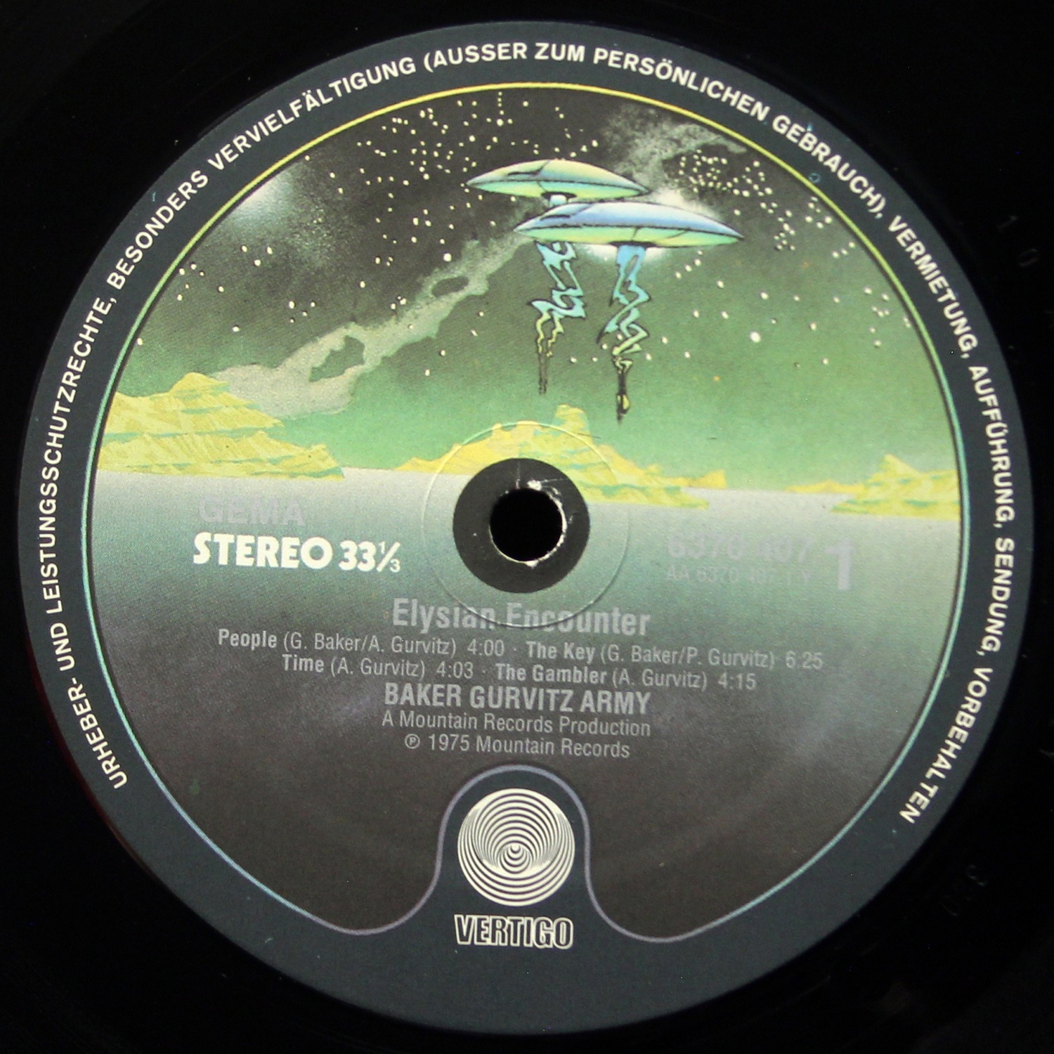 LP Baker Gurvitz Army — Elysian Encounter фото 3