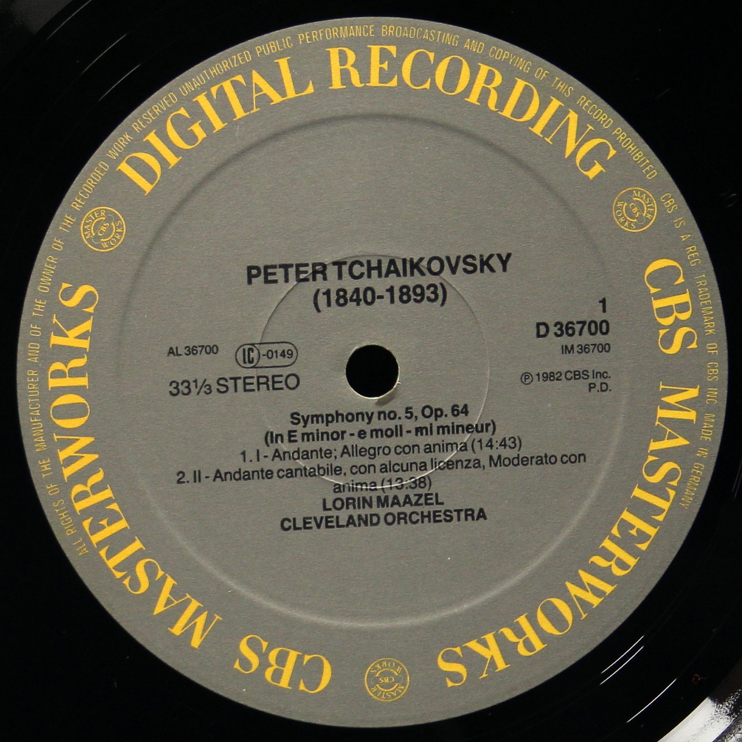 LP Lorin Maazel — Symphony No.5 фото 2