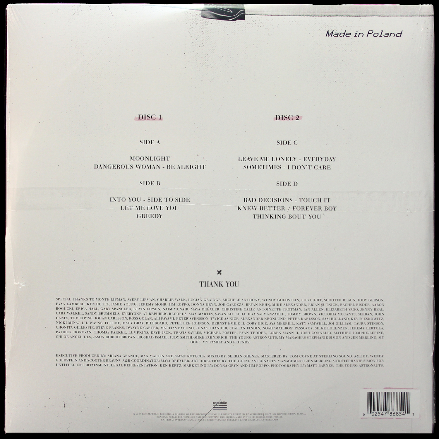 LP Ariana Grande — Dangerous Woman (2LP) фото 2