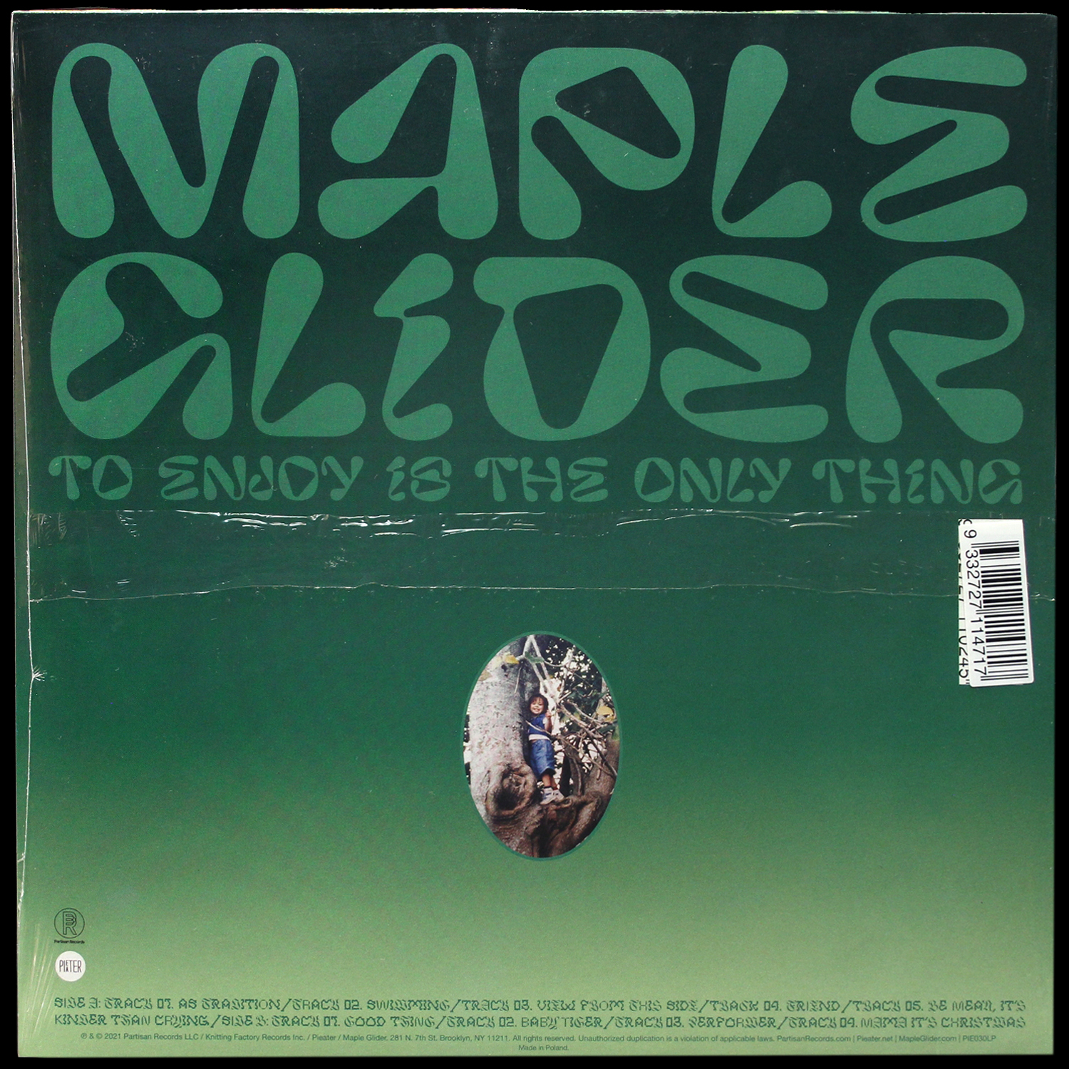 LP Maple Glider — To Enjoy Is The Only Thing (цветной винил) фото 2