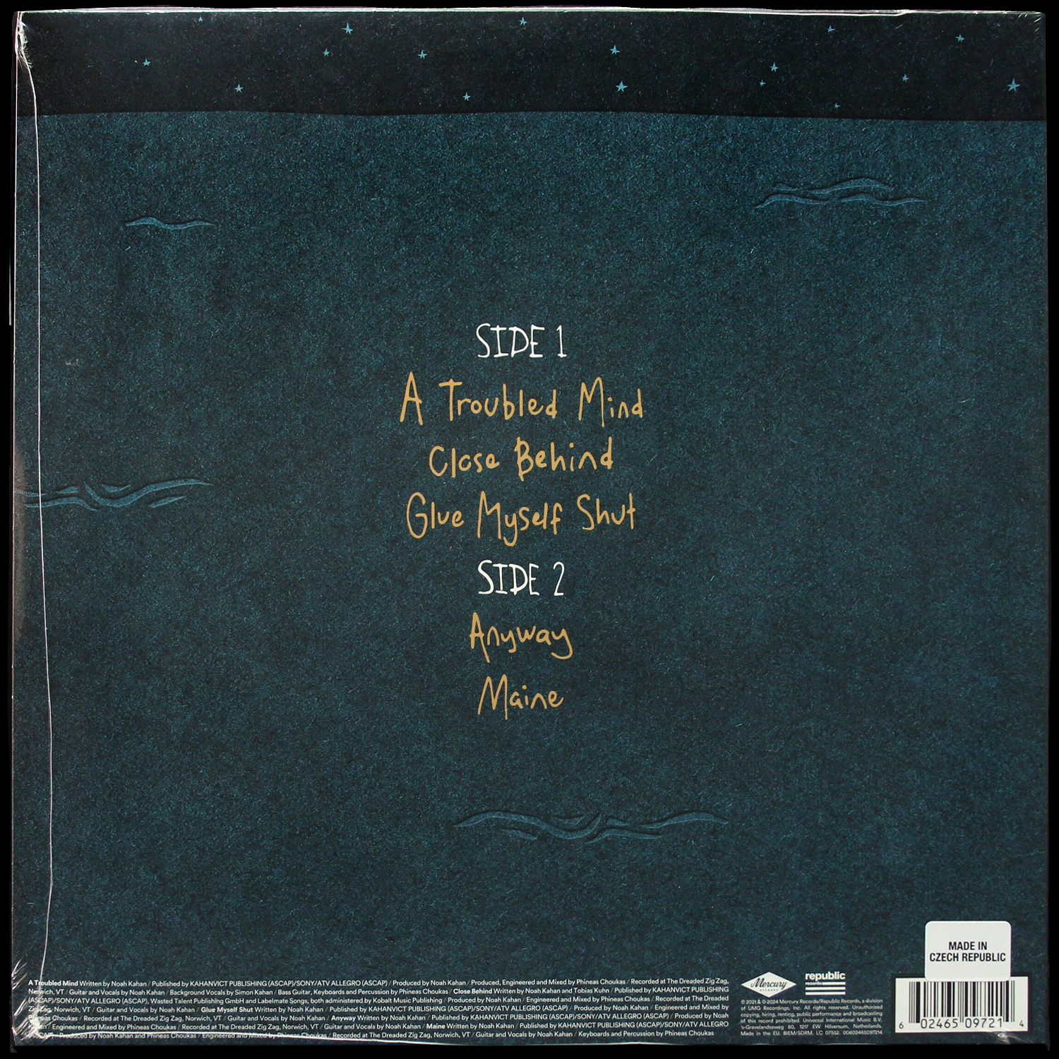 LP Noah Kahan — Cape Elizabeth (цветной винил, EP (мини-альбом)) фото 2