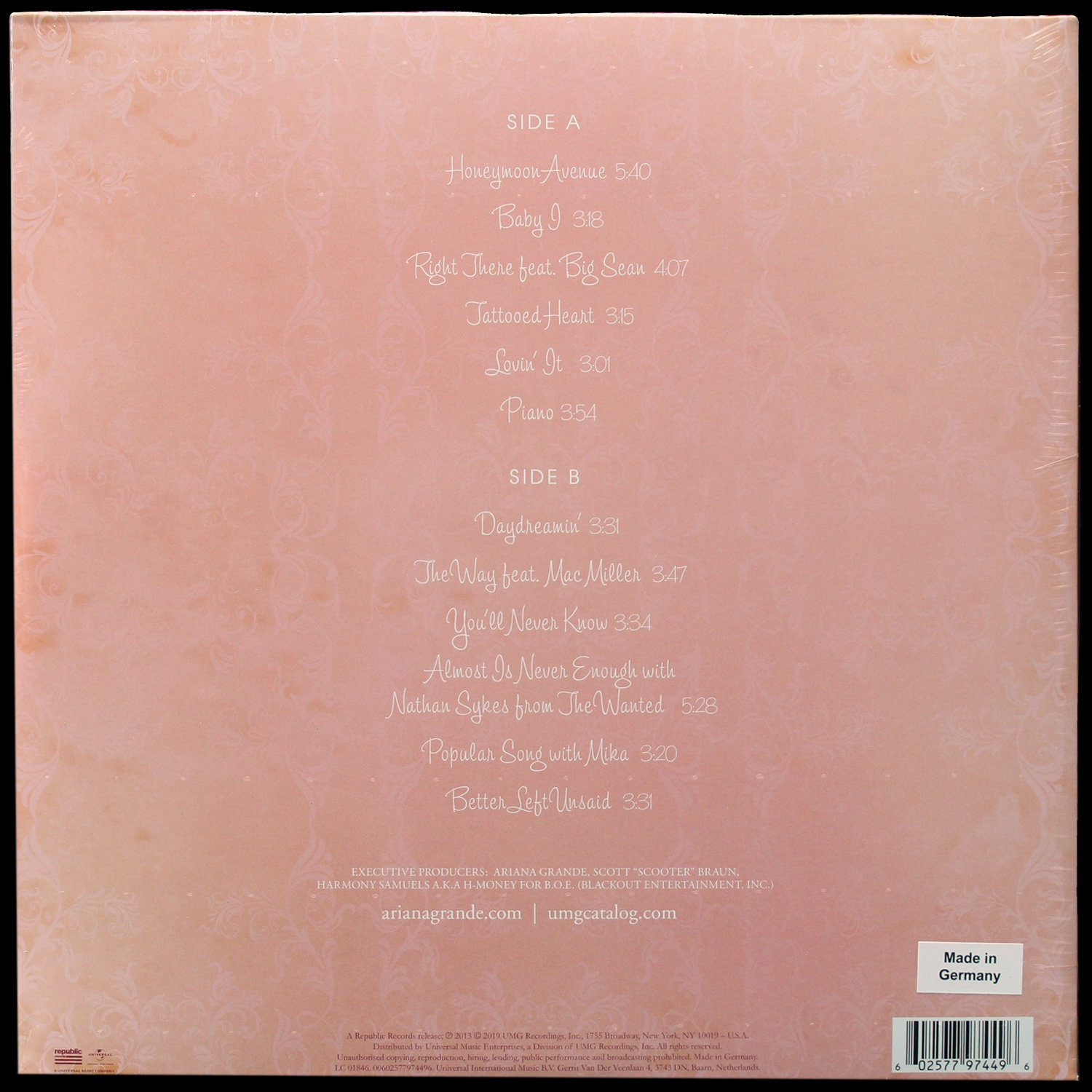 LP Ariana Grande — Yours Truly фото 2