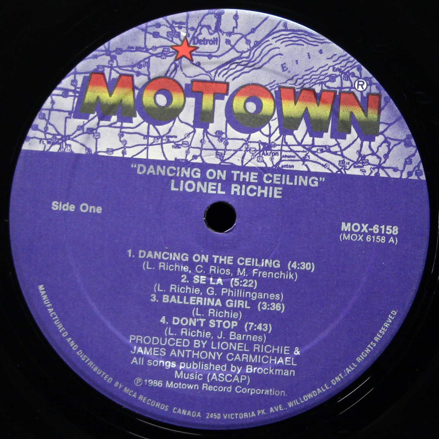 LP Lionel Richie — Dancing On The Ceiling фото 3