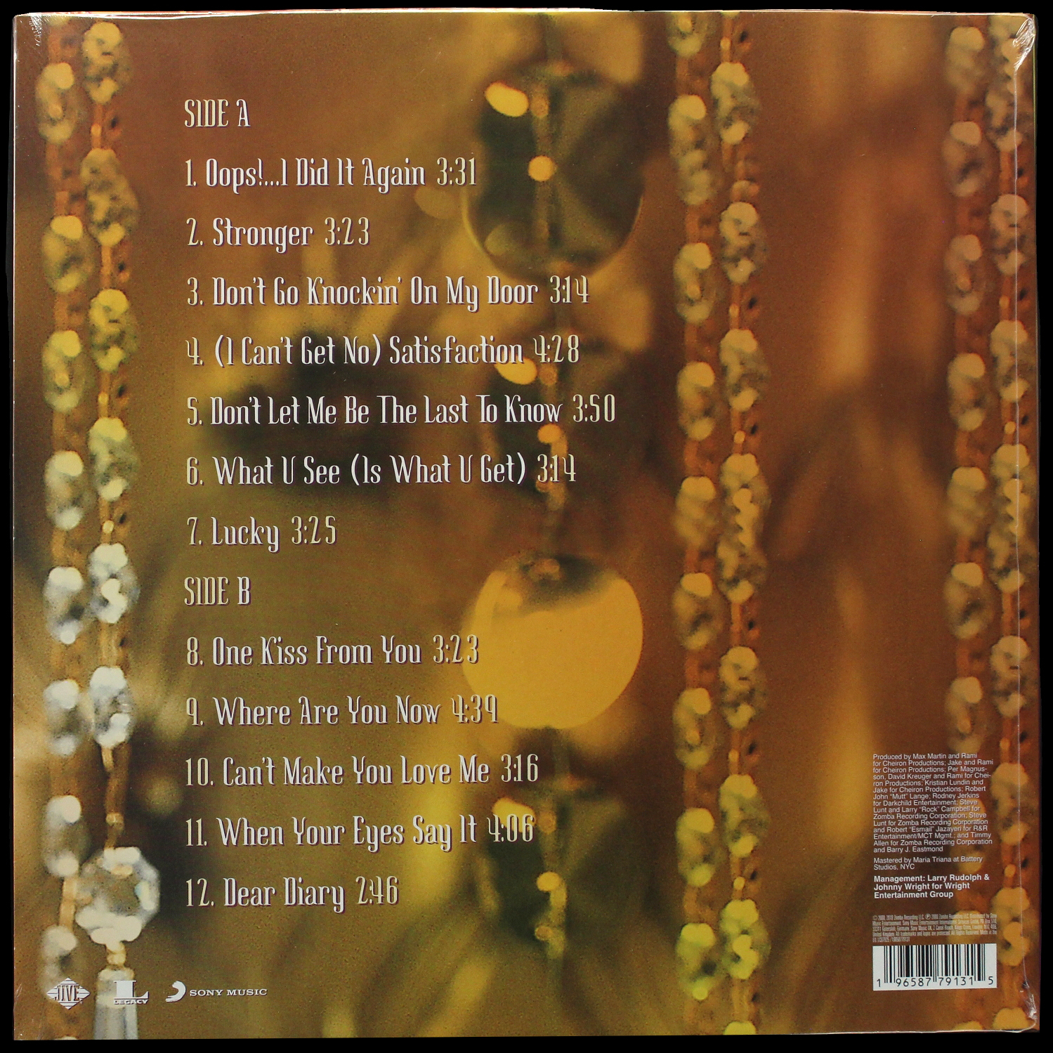 LP Britney Spears — Oops!...I Did It Again (цветной винил) фото 2