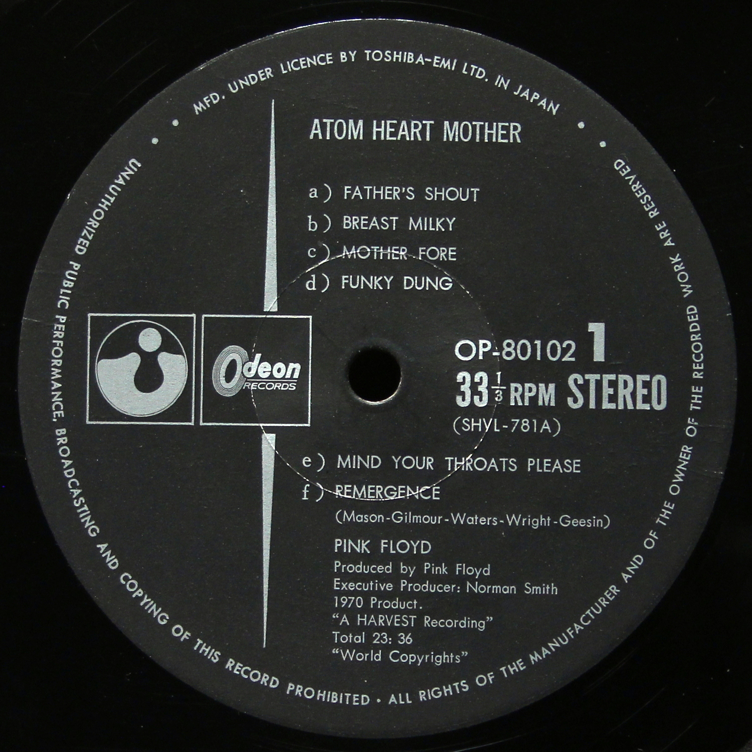 LP Pink Floyd — Atom Heart Mother (+ буклет) фото 7