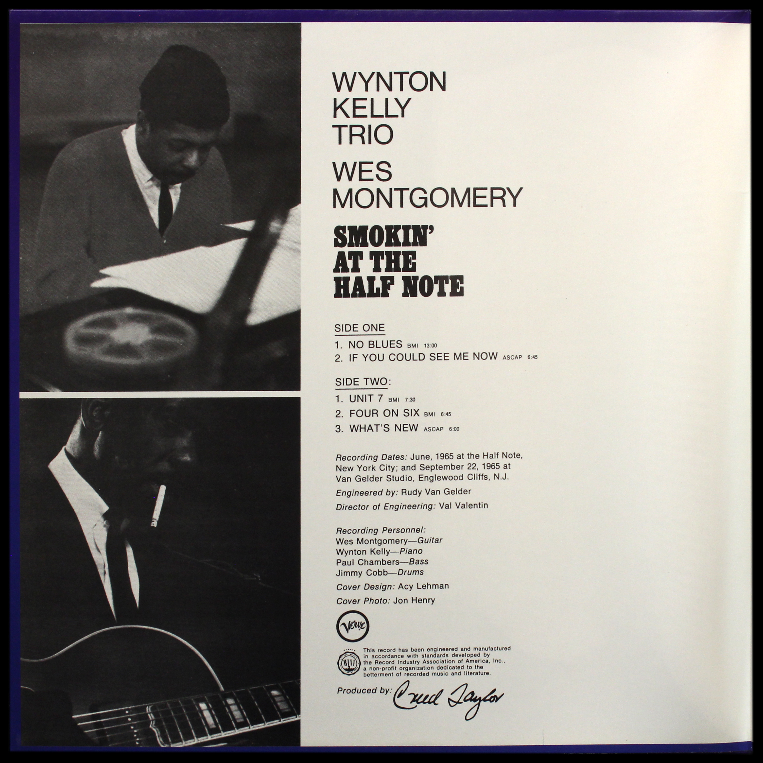 LP Wynton Kelly Trio — Smokin' At The Half Note фото 3