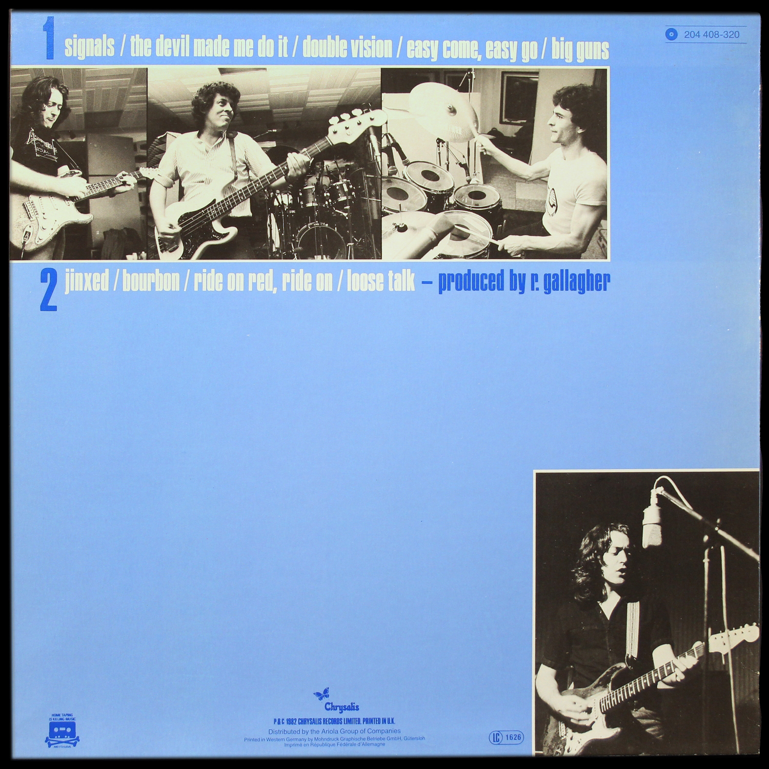 LP Rory Gallagher — Jinx фото 2