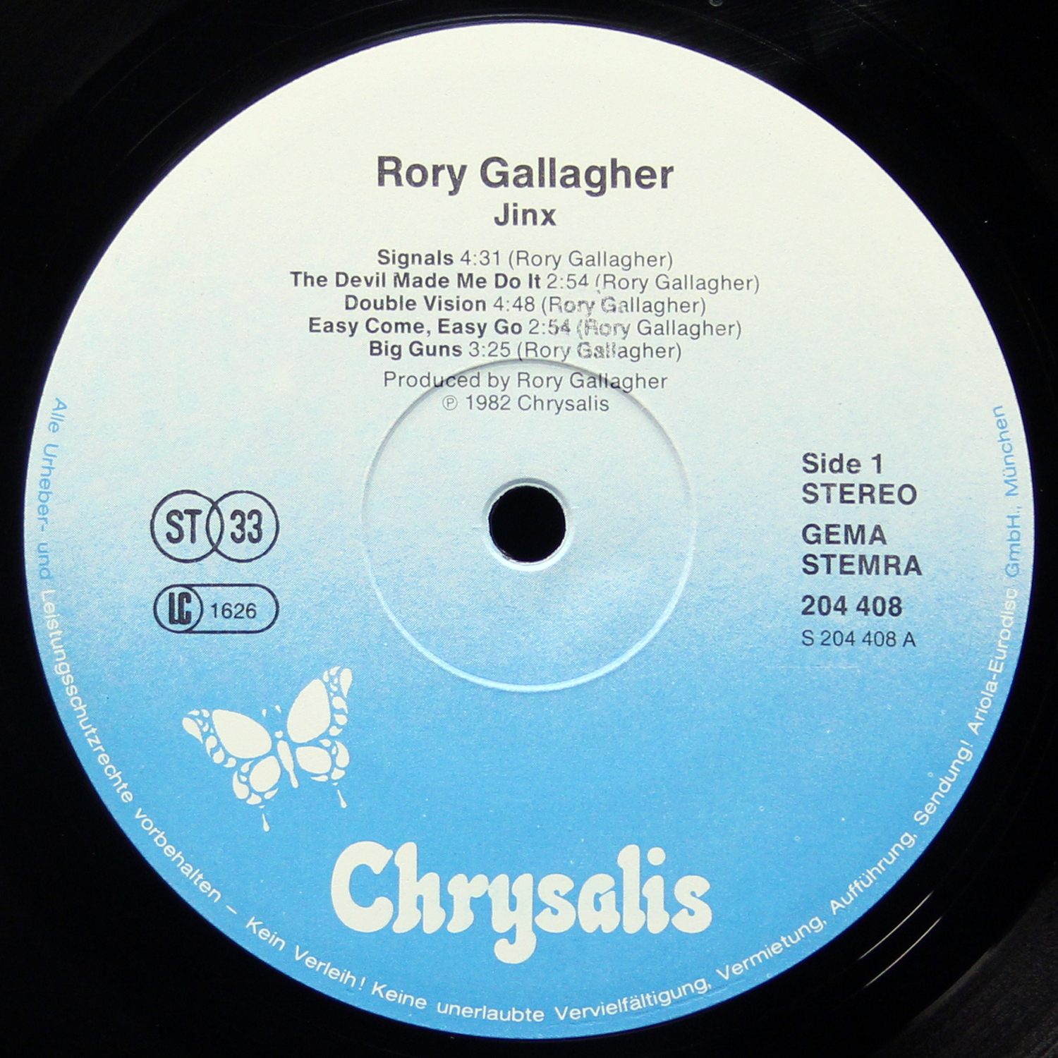 LP Rory Gallagher — Jinx фото 3