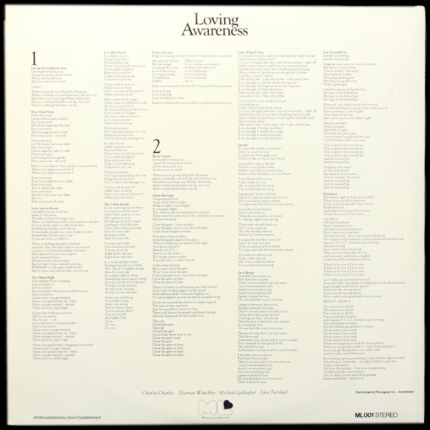 LP Loving Awareness — Loving Awareness (+ постер) фото 2