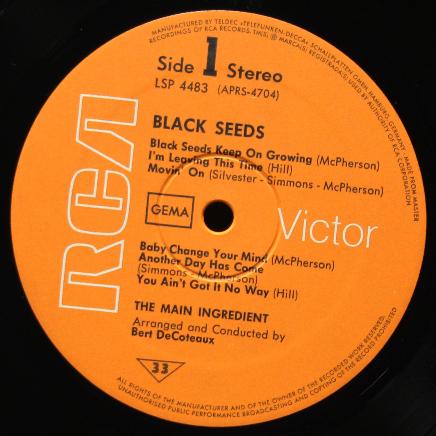 LP Main Ingredient — Black Seeds фото 3