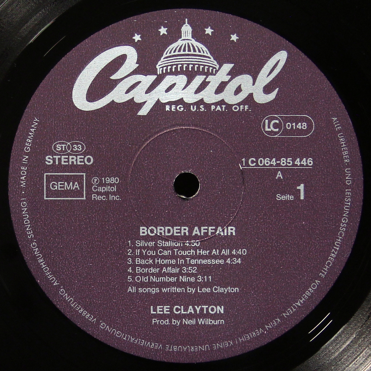 LP Lee Clayton — Border Affair фото 2