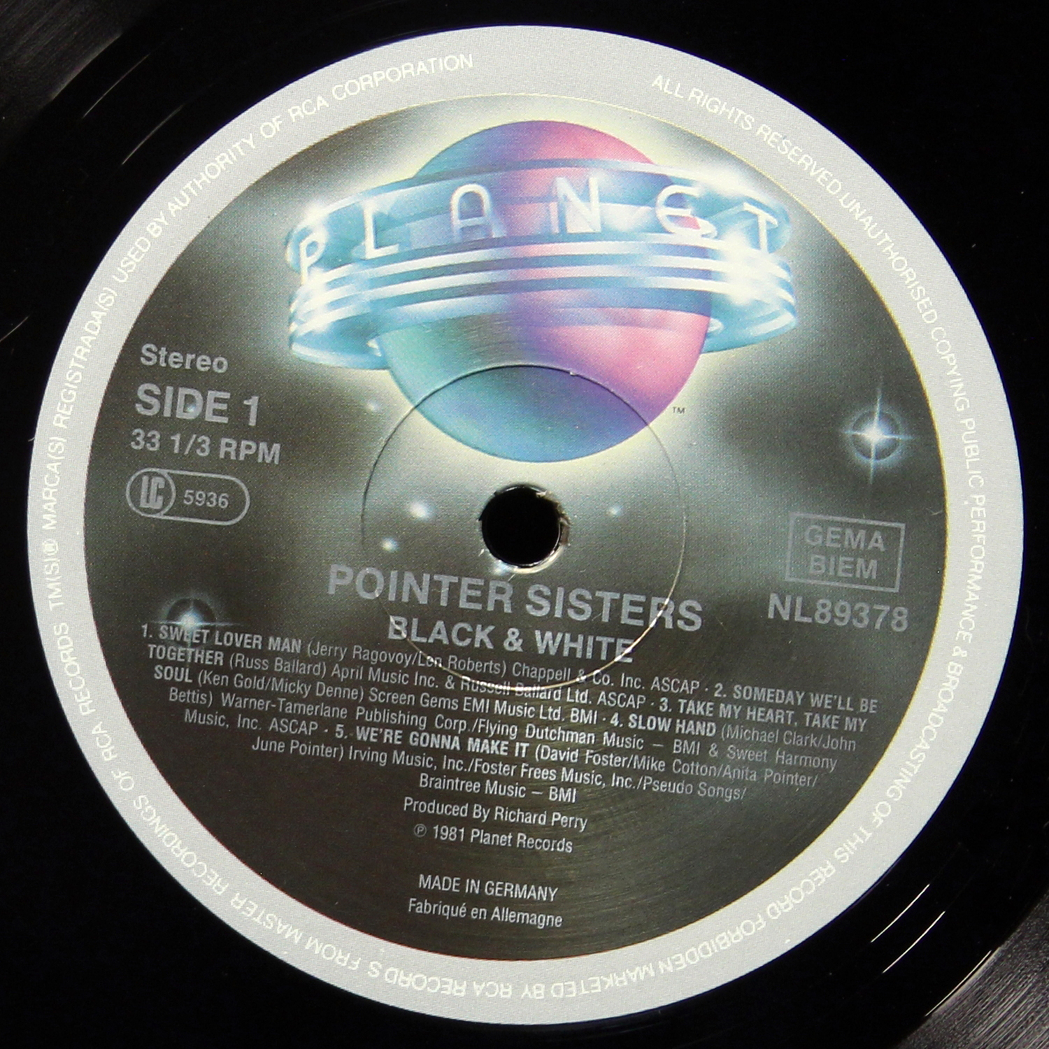 LP Pointer Sisters — Black & White фото 2