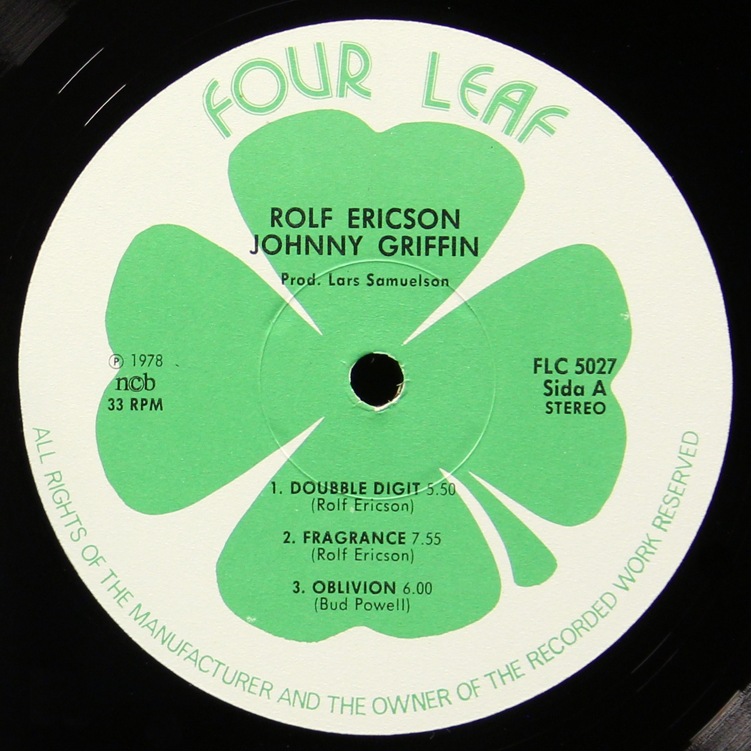 LP Rolf Ericson — Sincerely Ours фото 2