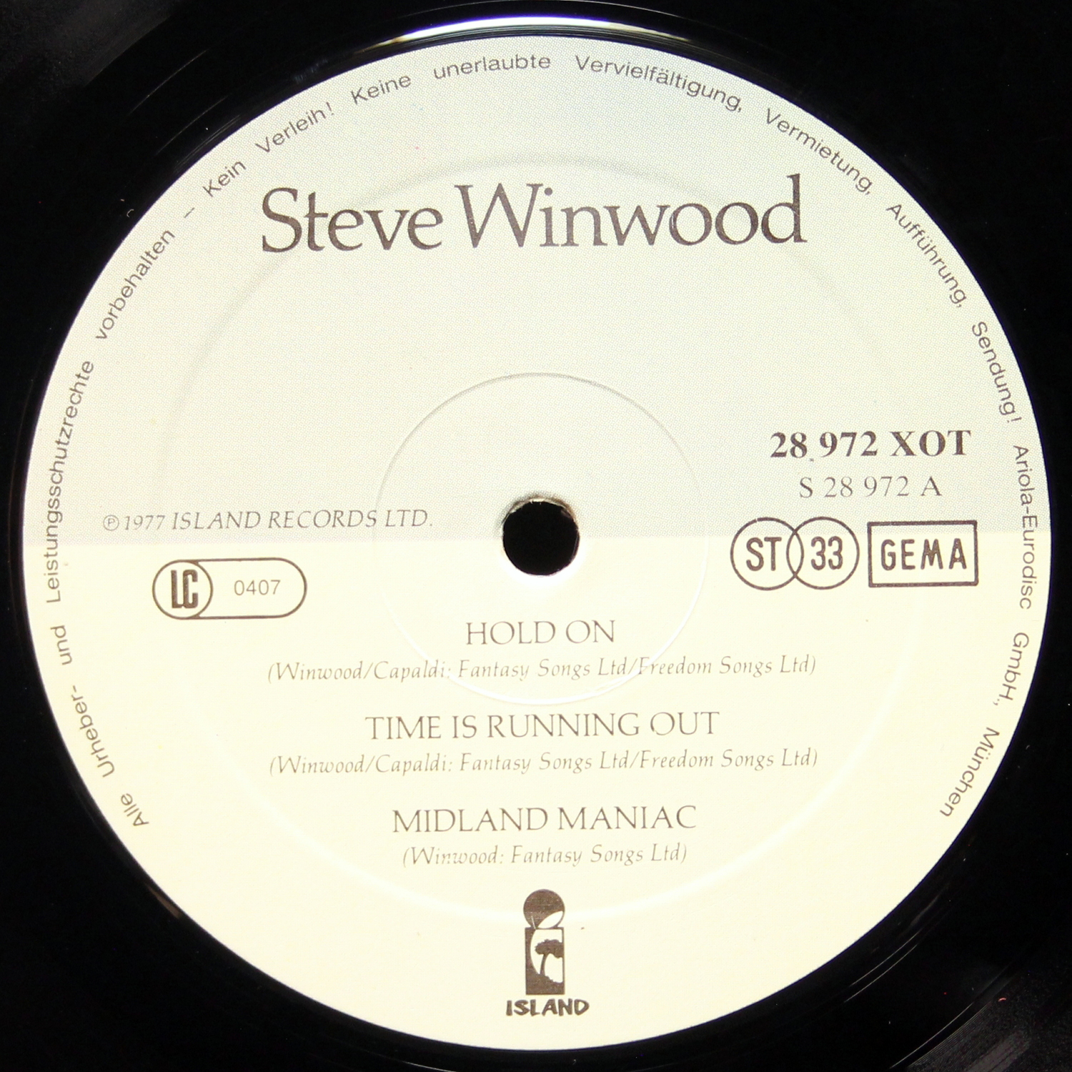 LP Steve Winwood — Steve Winwood фото 2