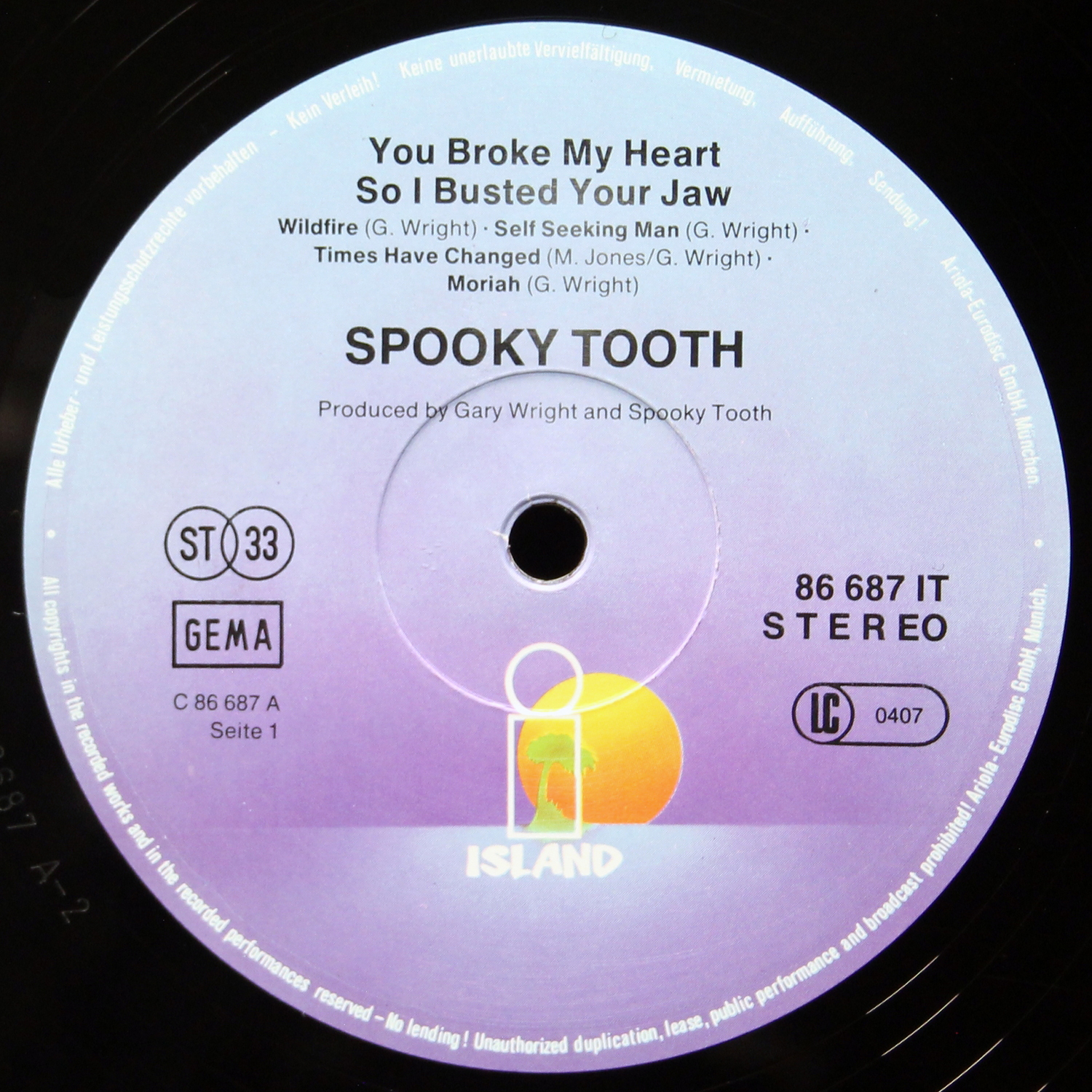 LP Spooky Tooth — You Broke My Heart So...I Busted Your Jaw фото 3