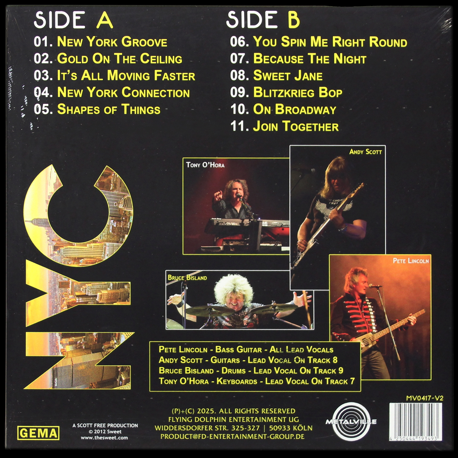 LP Sweet — New York Connection (цветной винил) фото 2