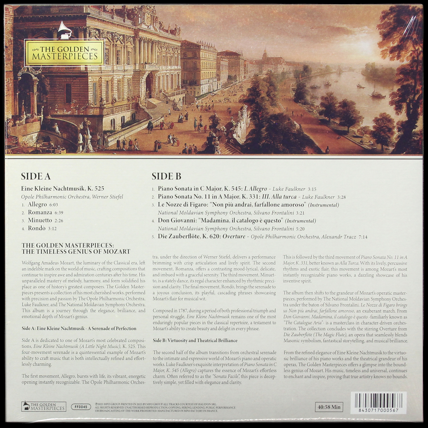 LP V/A — Mozart. Golden Masterpieces фото 2