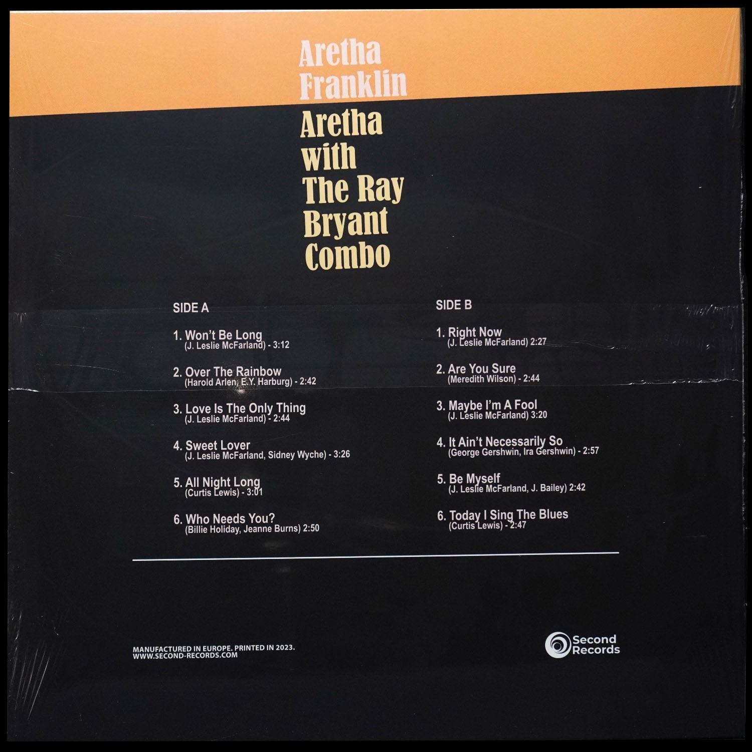 LP Aretha Franklin — Aretha With The Ray Bryant Combo (цветной винил) фото 2